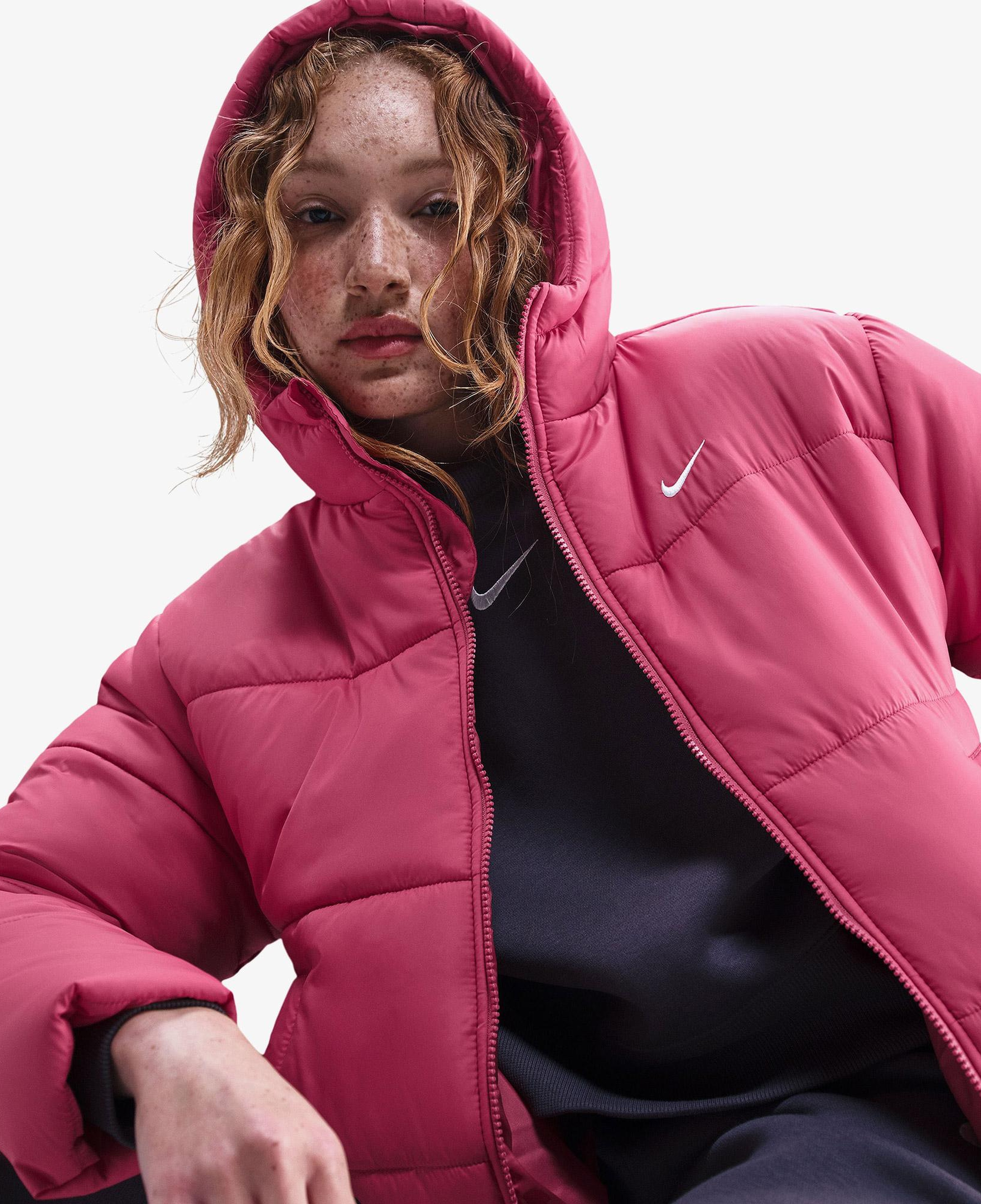 Nike Sportswear Therma-Fit Classic Puffer Kadın Pembe Mont