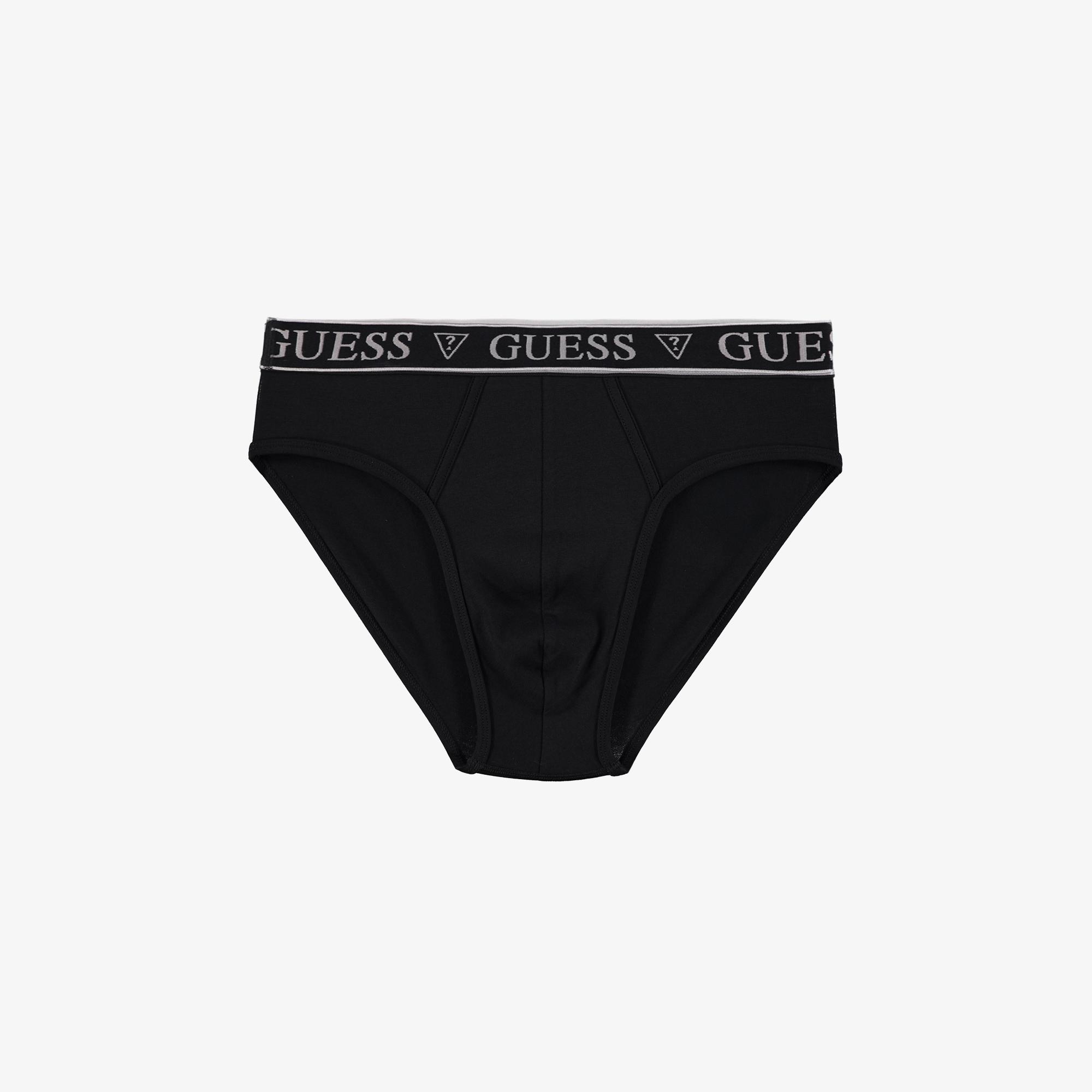 Guess Brief 3'lü Erkek Siyah Slip