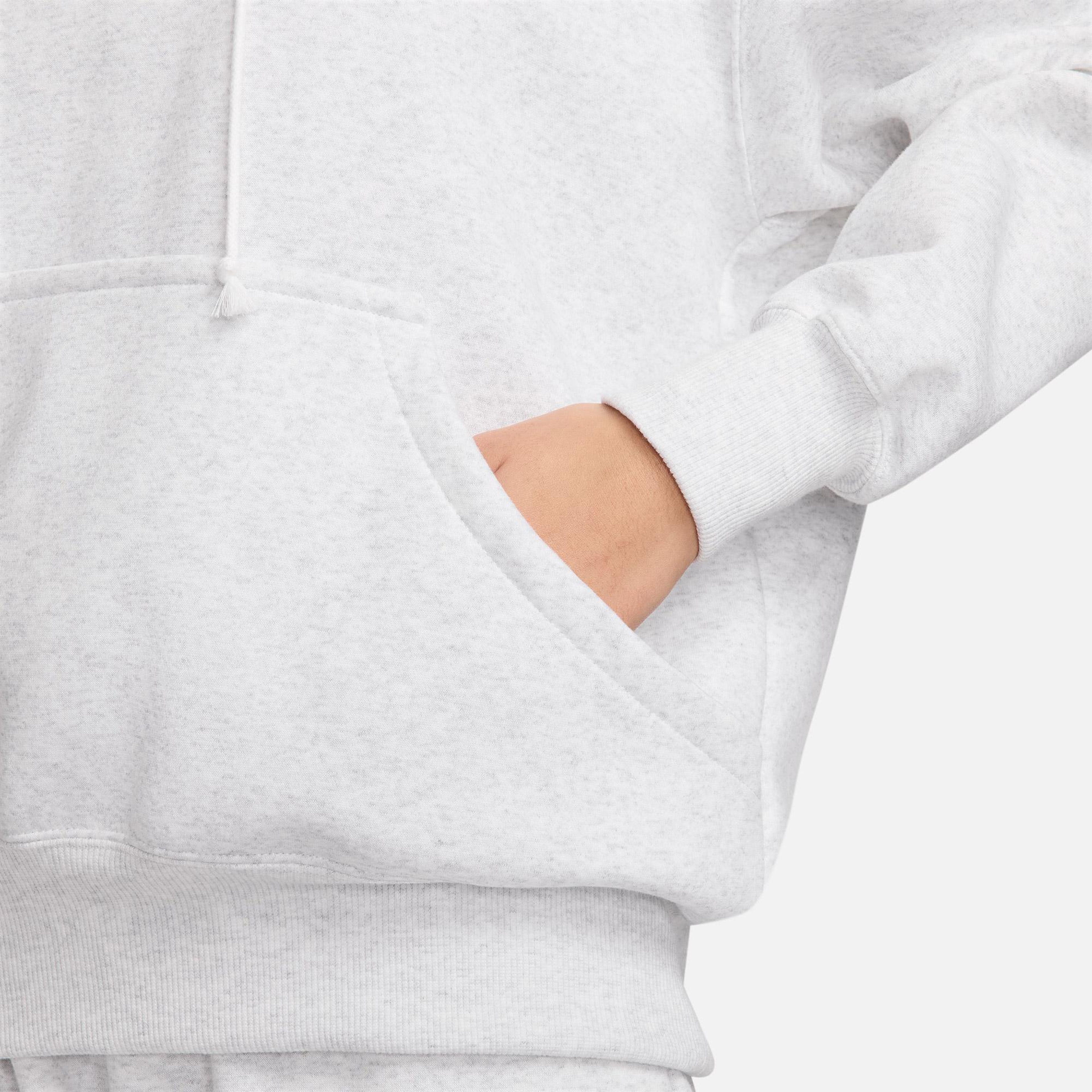 Nike Sportswear Phoenix Fleece Kadın Beyaz Hoodie