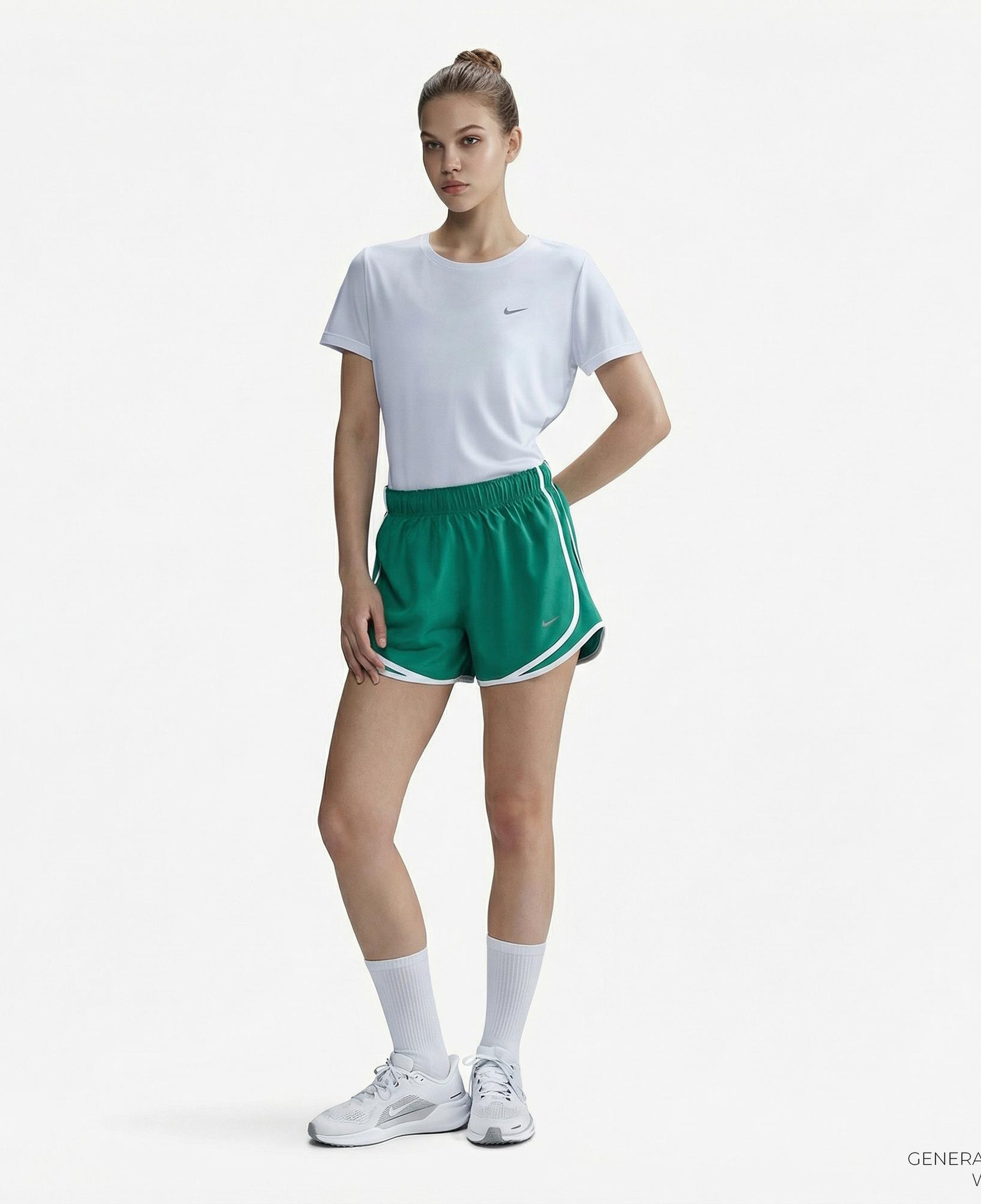 Nike Tempo Dri-Fit Kadın Beyaz T-Shirt