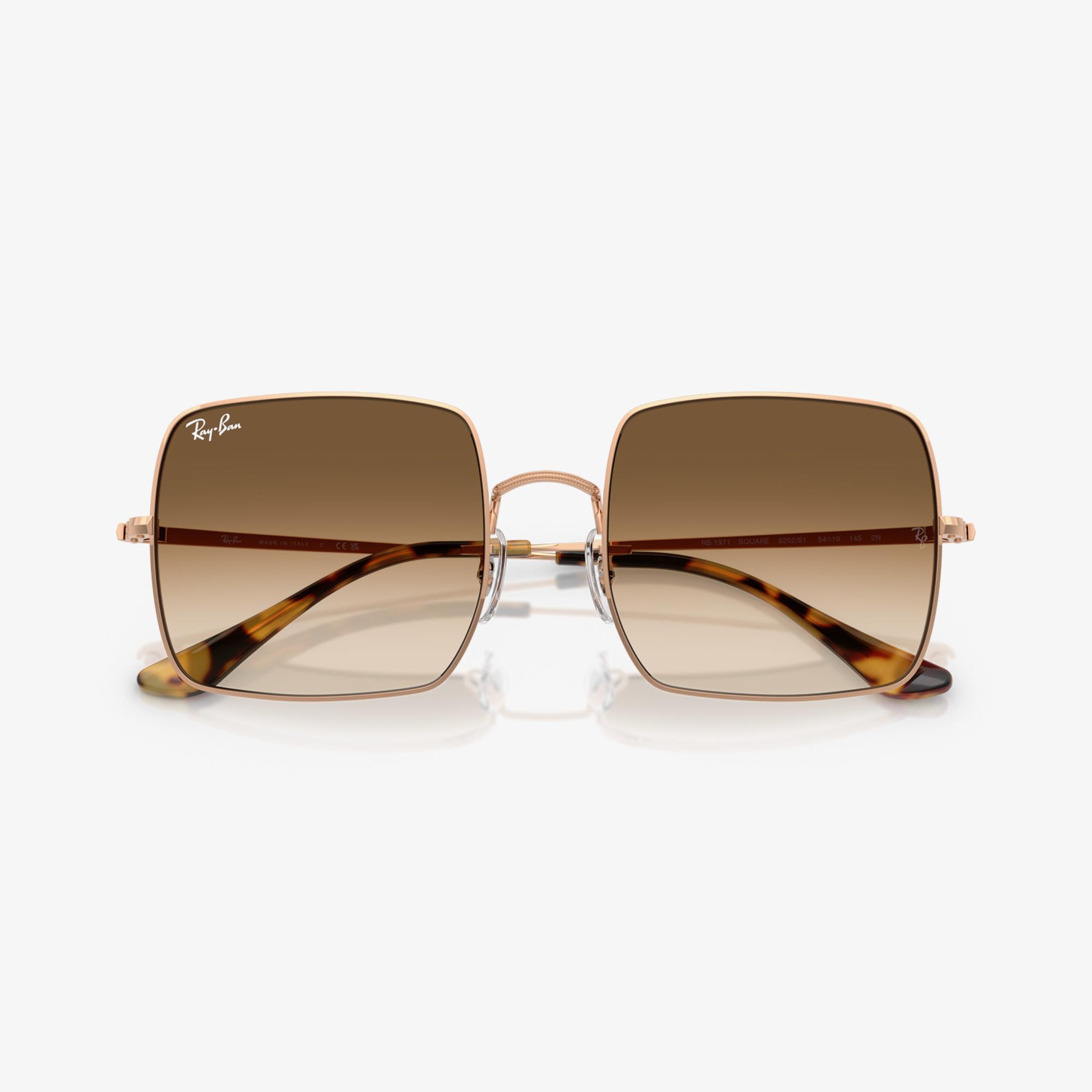 Ray-Ban Square 1971 Classic RB1971 Kadın Altın Rengi Güneş Gözlüğü