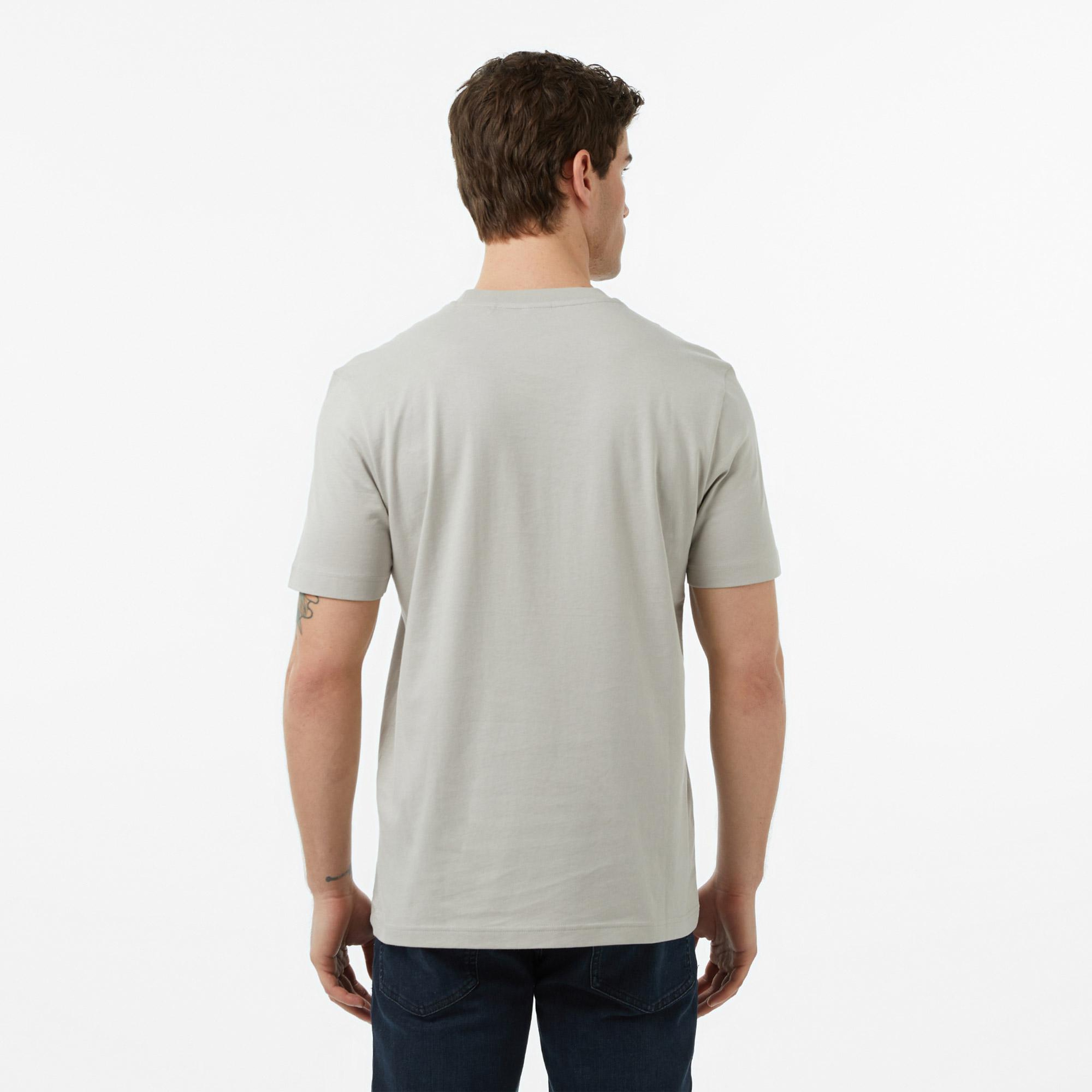 Boss Imprint Erkek Gri T-Shirt