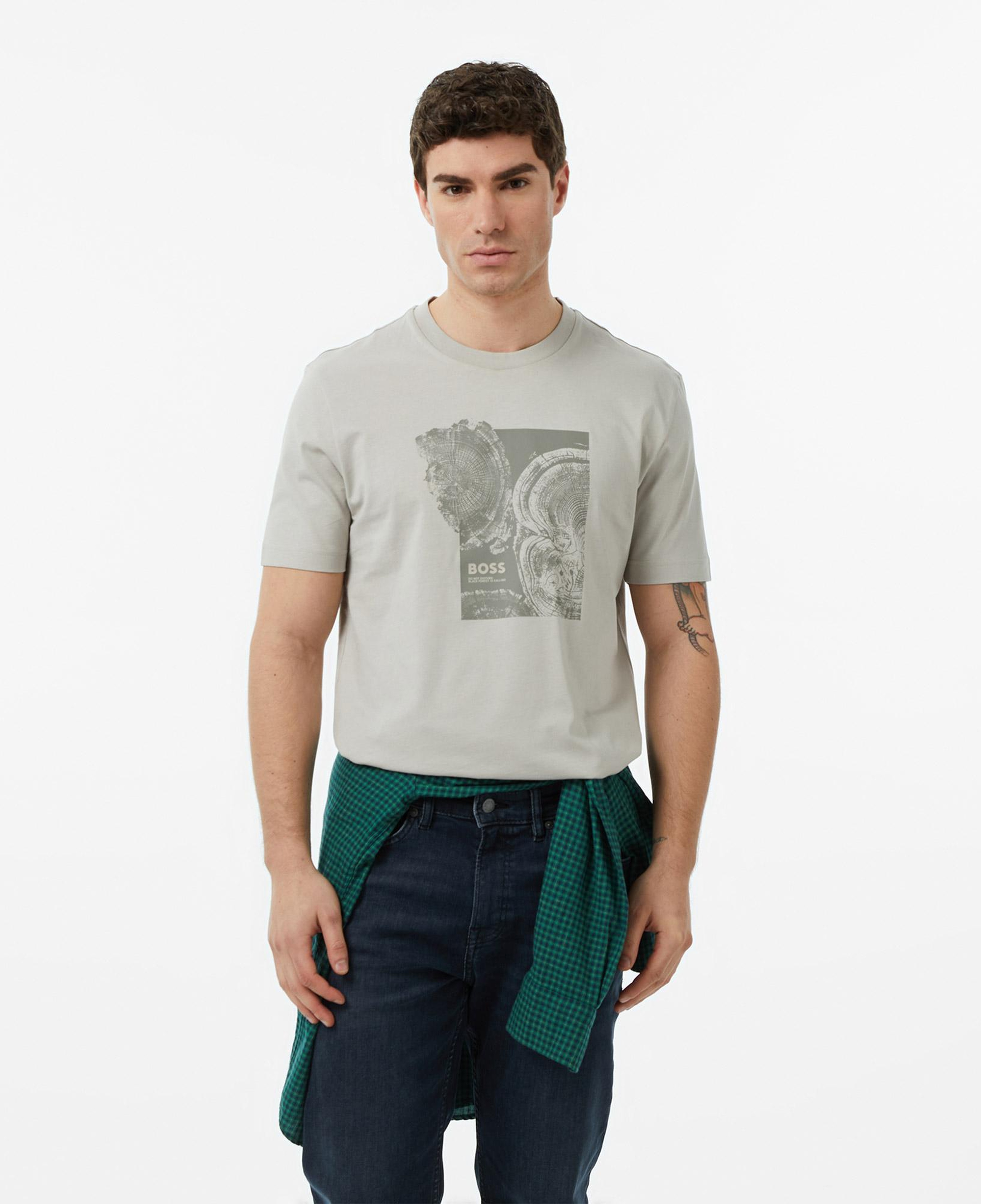 Boss Imprint Erkek Gri T-Shirt