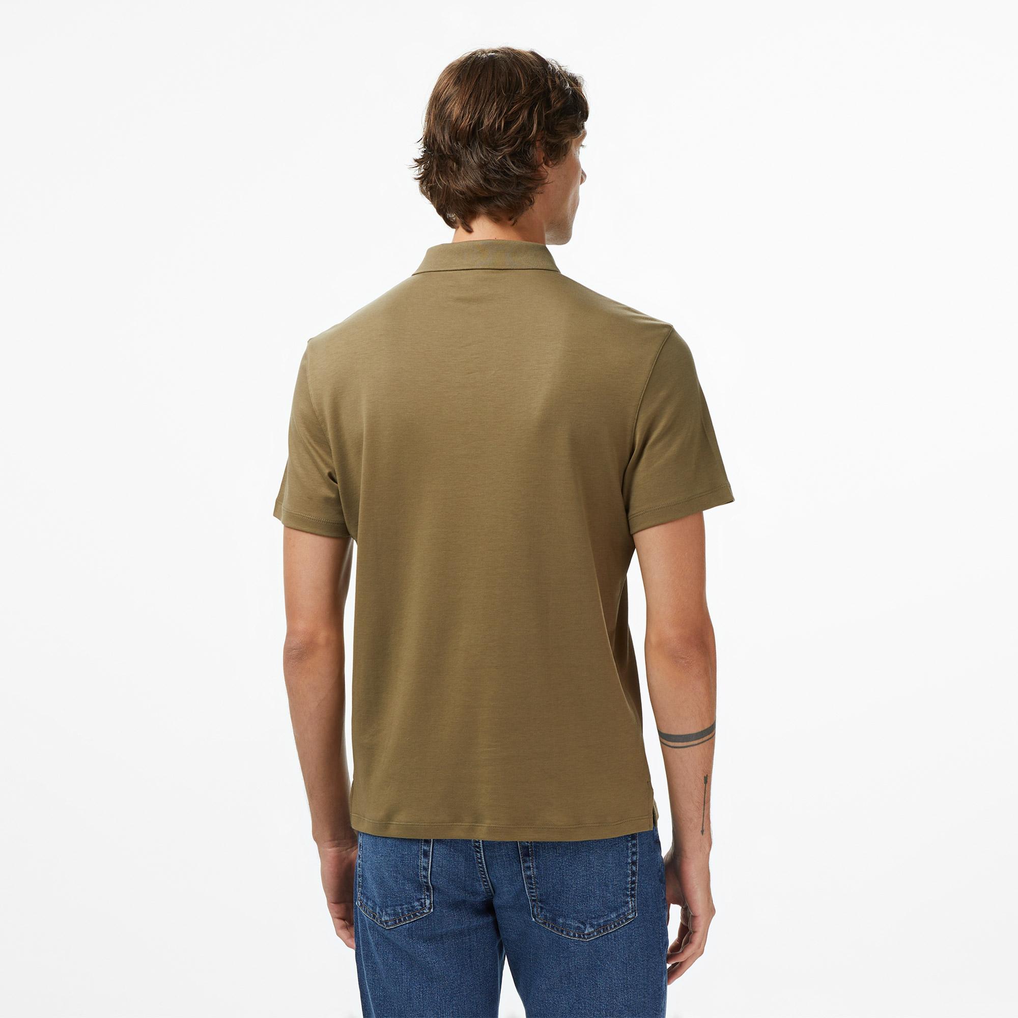 Calvin Klein Supima Chest Erkek Haki Polo