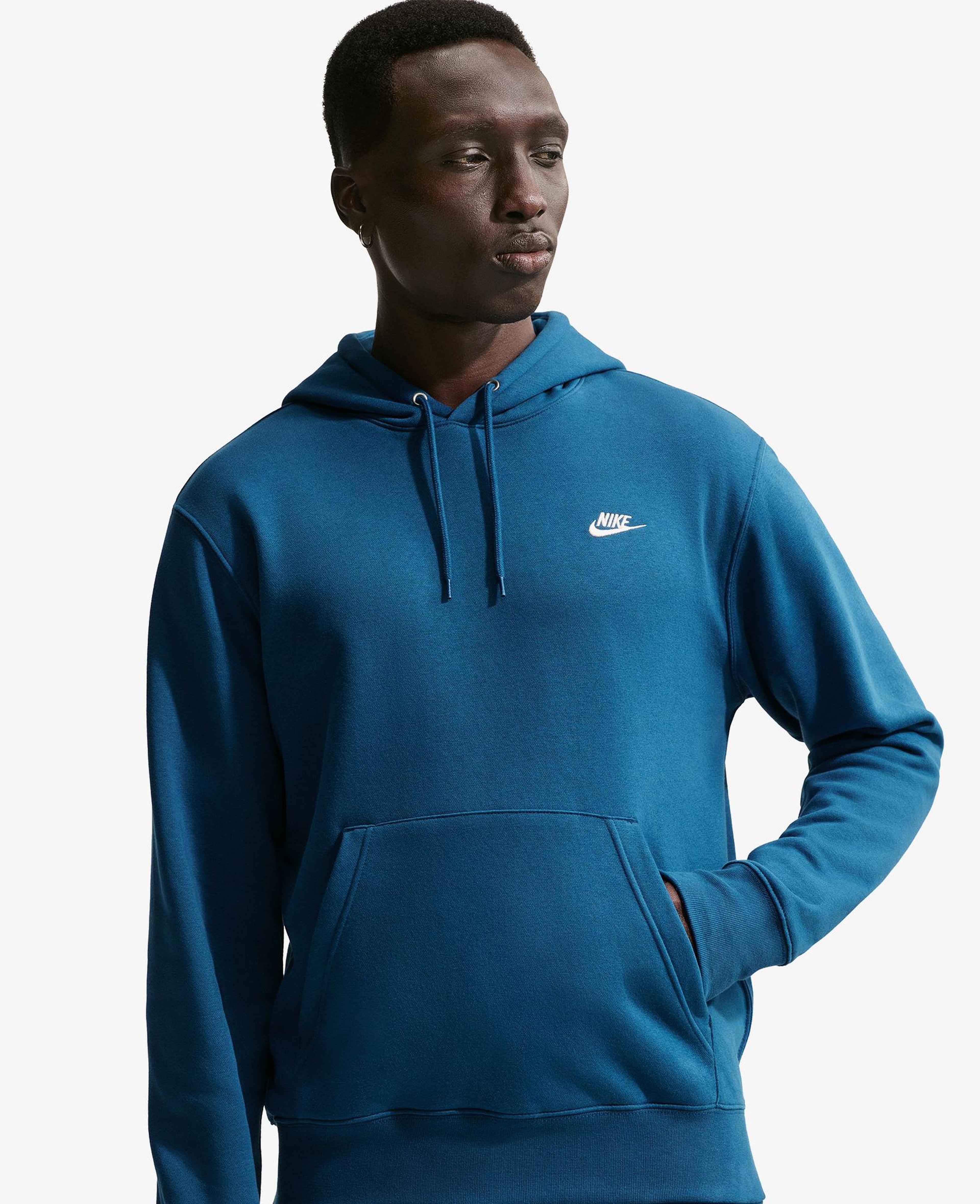 Nike Club Erkek Mavi Hoodie