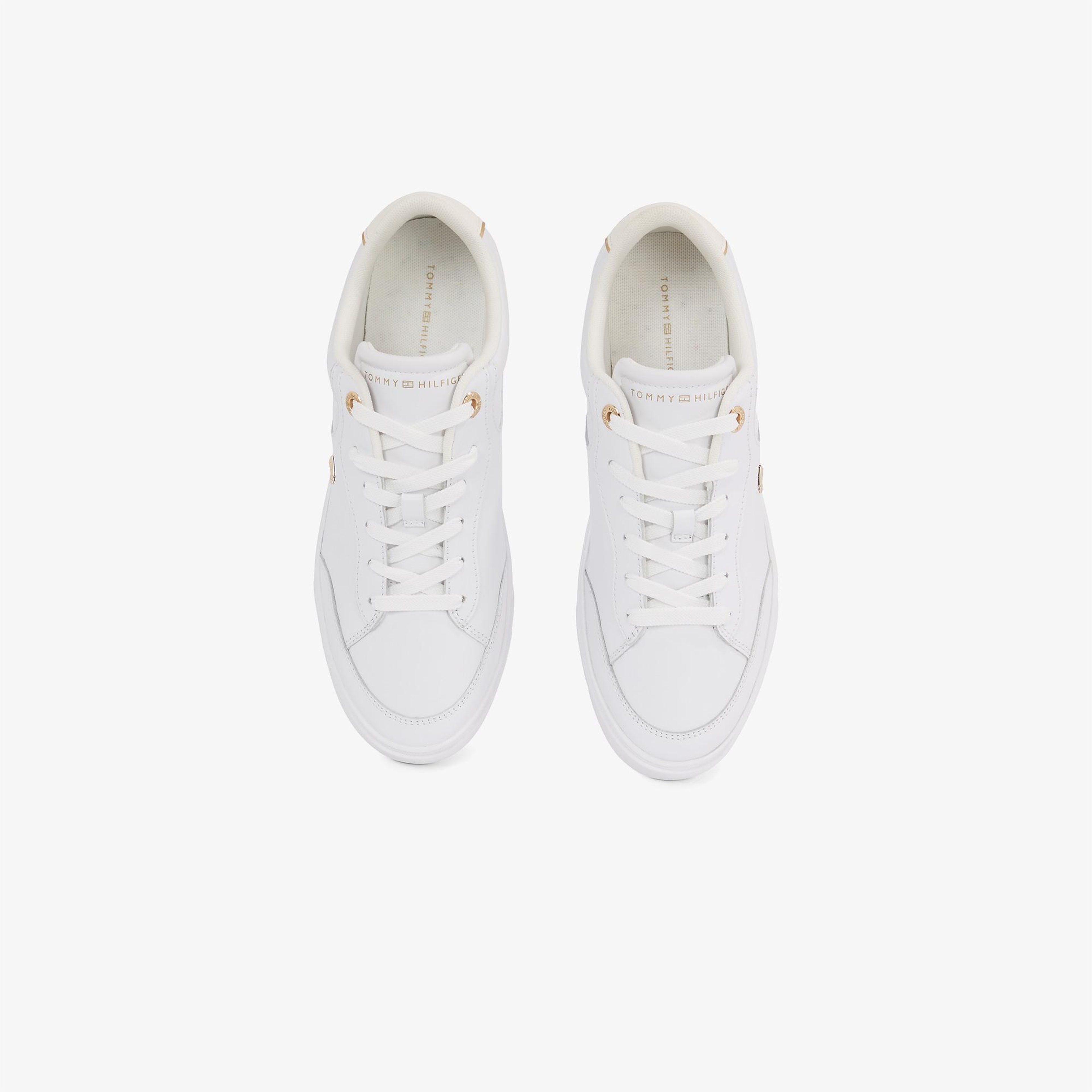Tommy Hilfiger Essential Chic Court Kadın Beyaz Sneaker