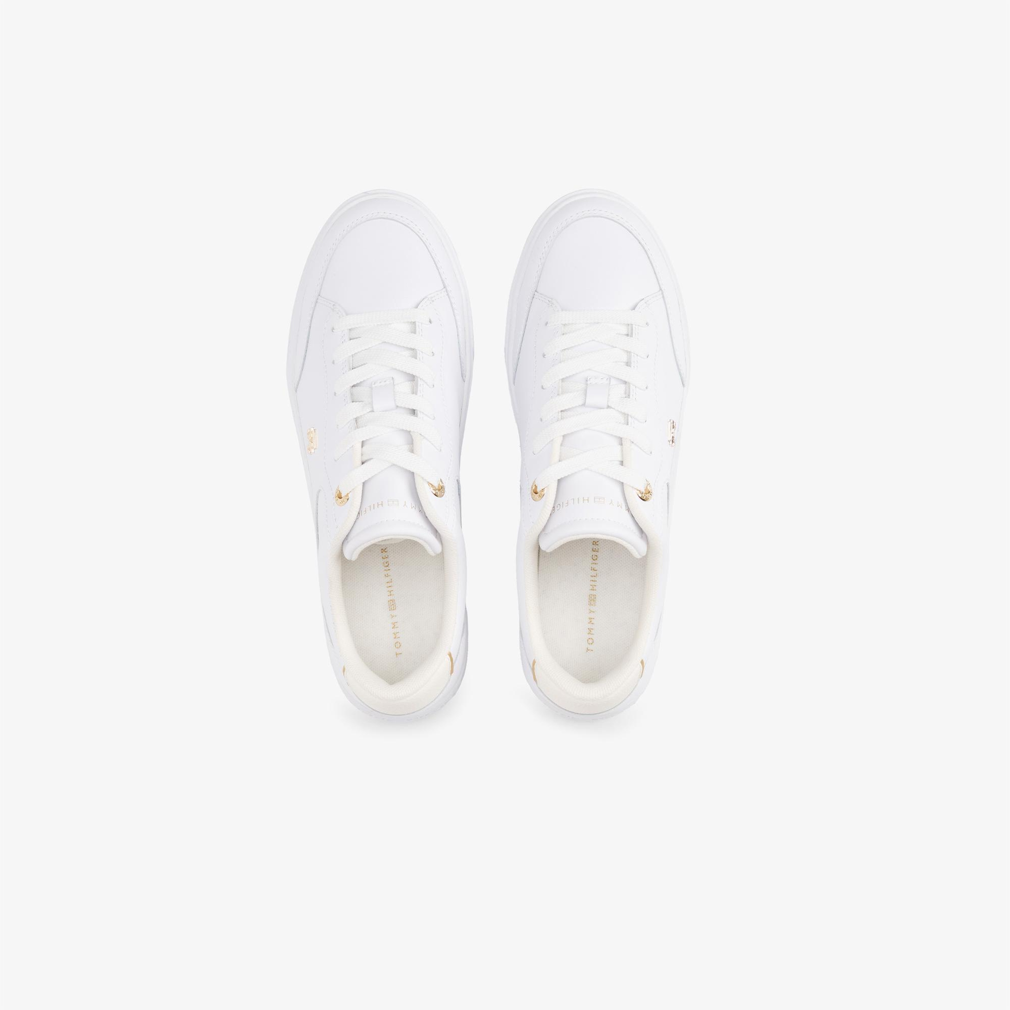 Tommy Hilfiger Essential Chic Court Kadın Beyaz Sneaker