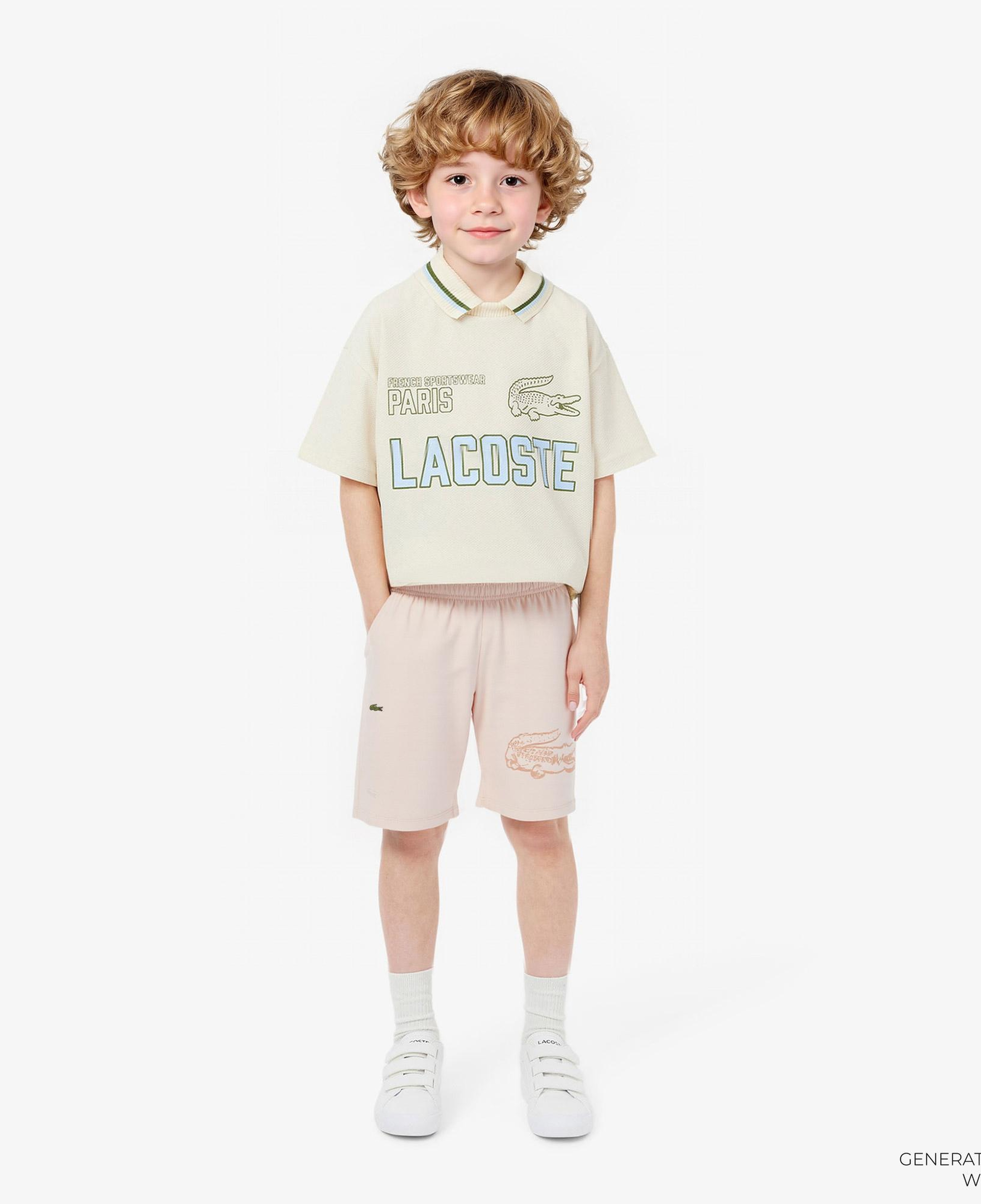 Lacoste Erkek Çocuk Baskılı Açık Pembe Şort