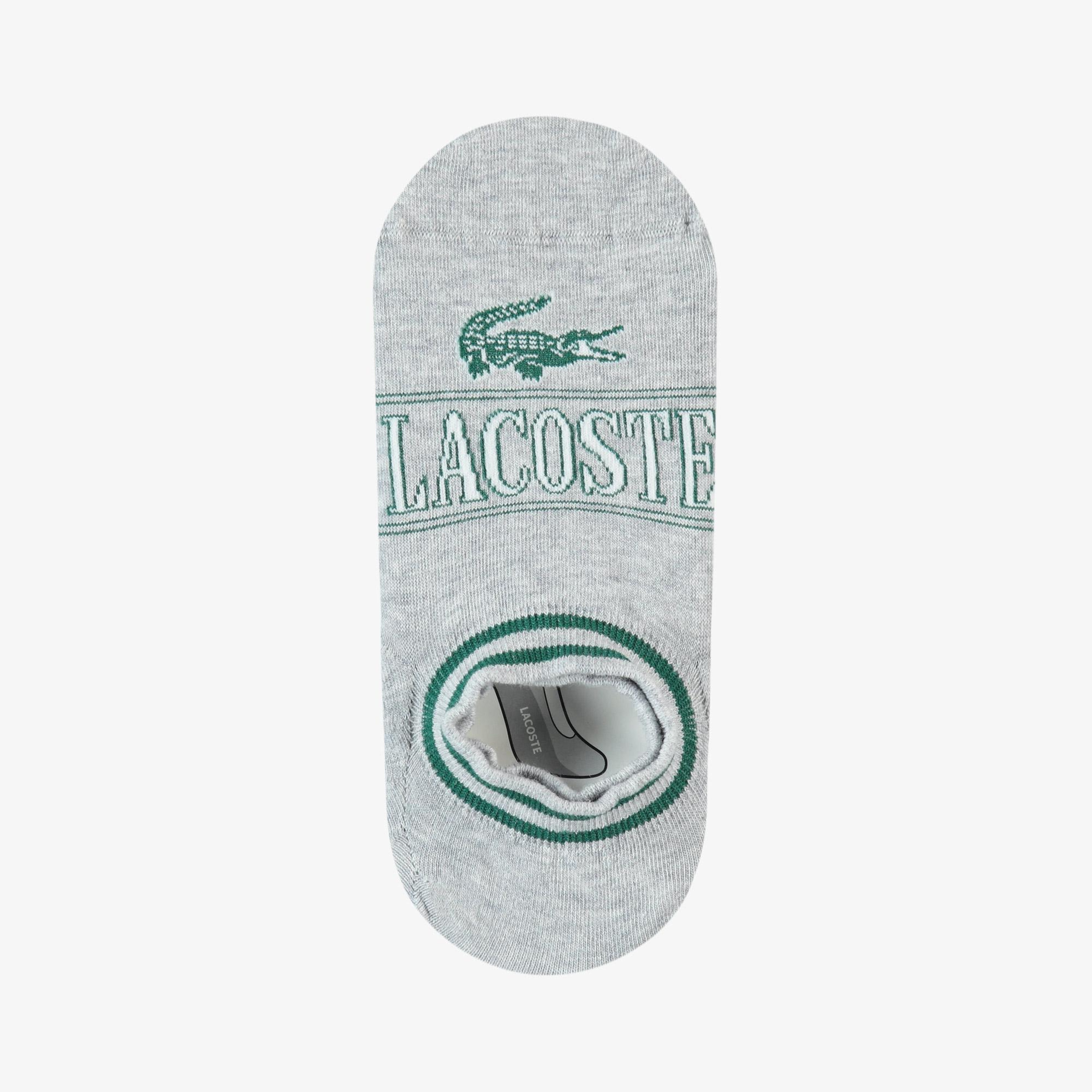 Lacoste Erkek Baskılı Gri Çorap