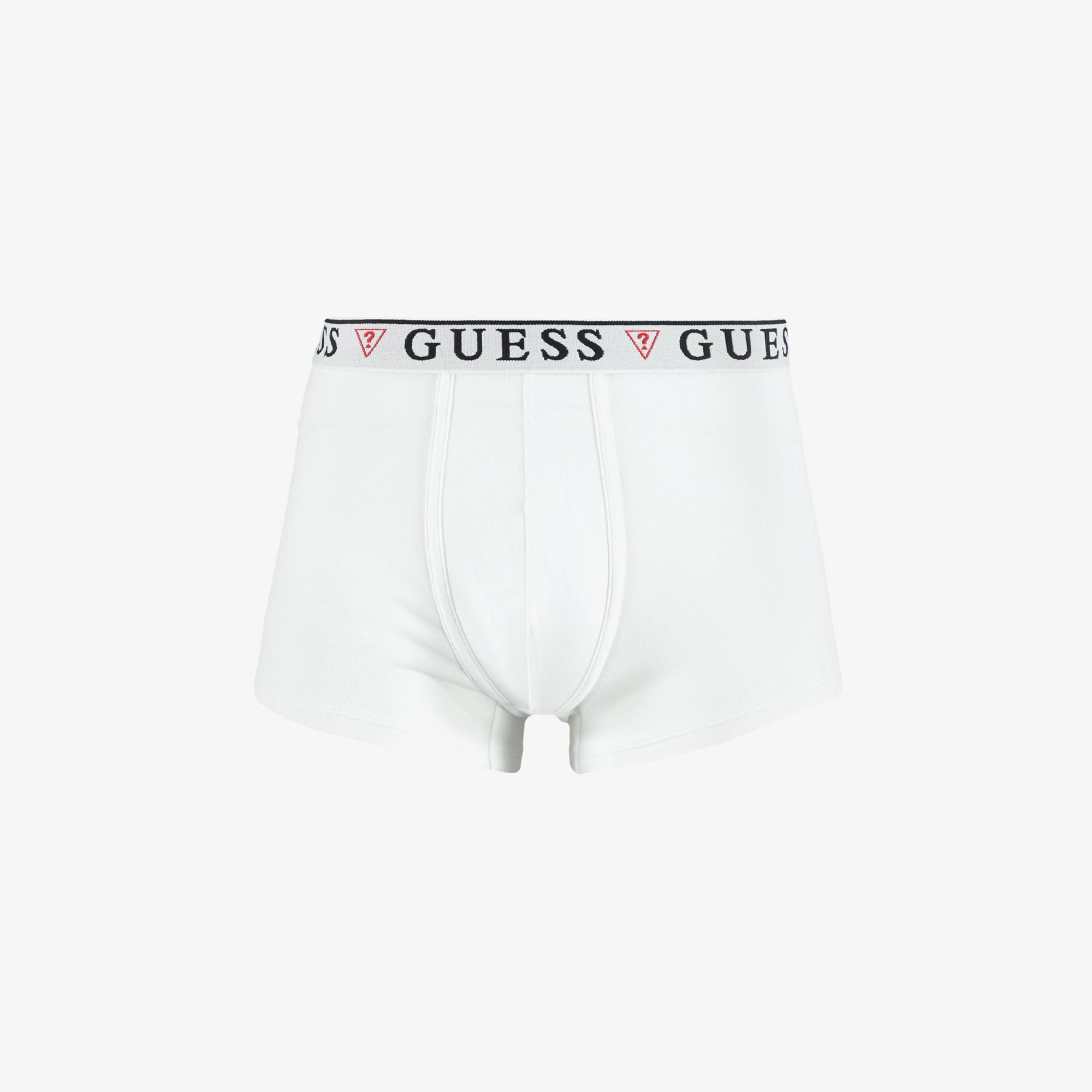 Guess Erkek Beyaz 3'lü Boxer Set