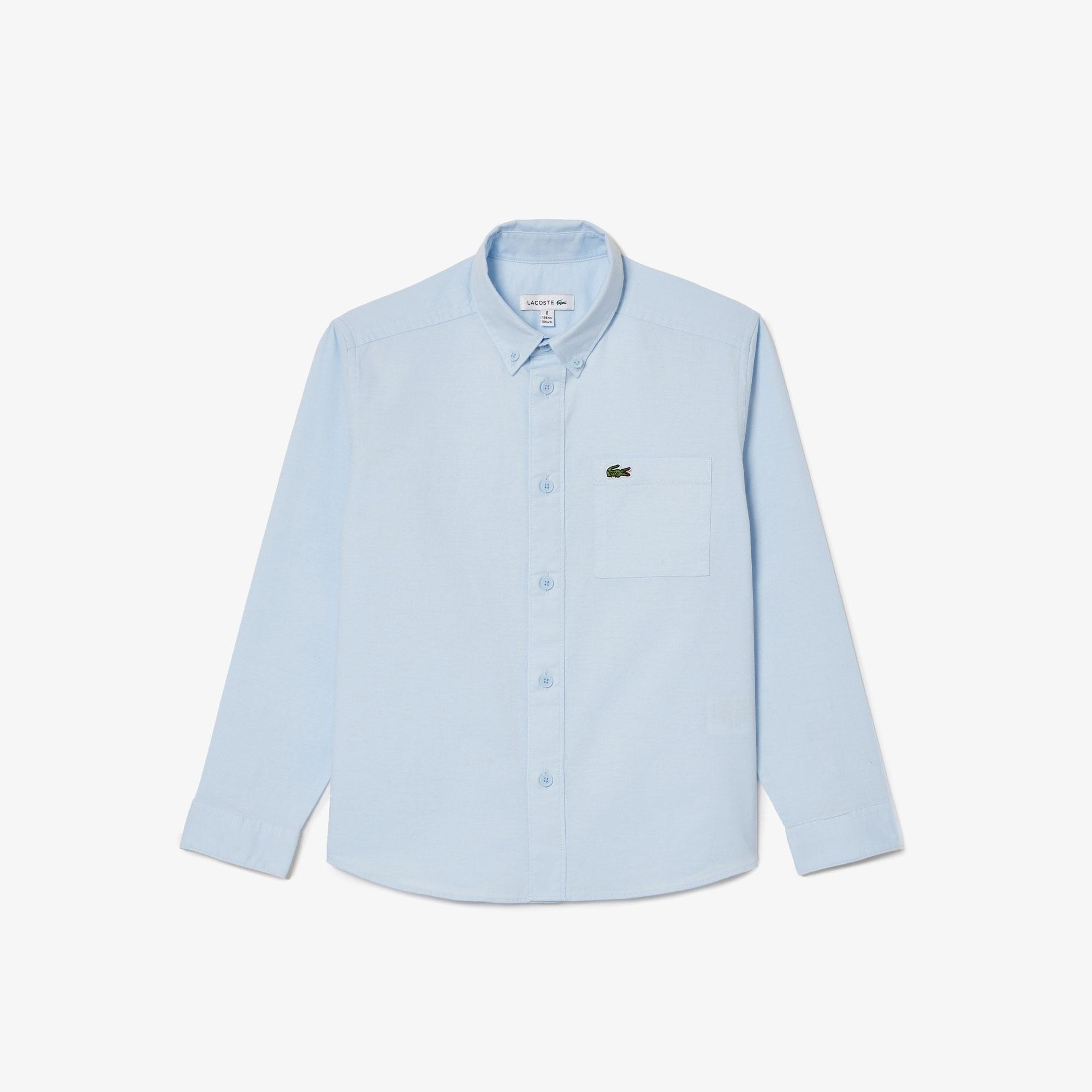 Lacoste Çocuk Uzun Kollu Açık Mavi Gömlek