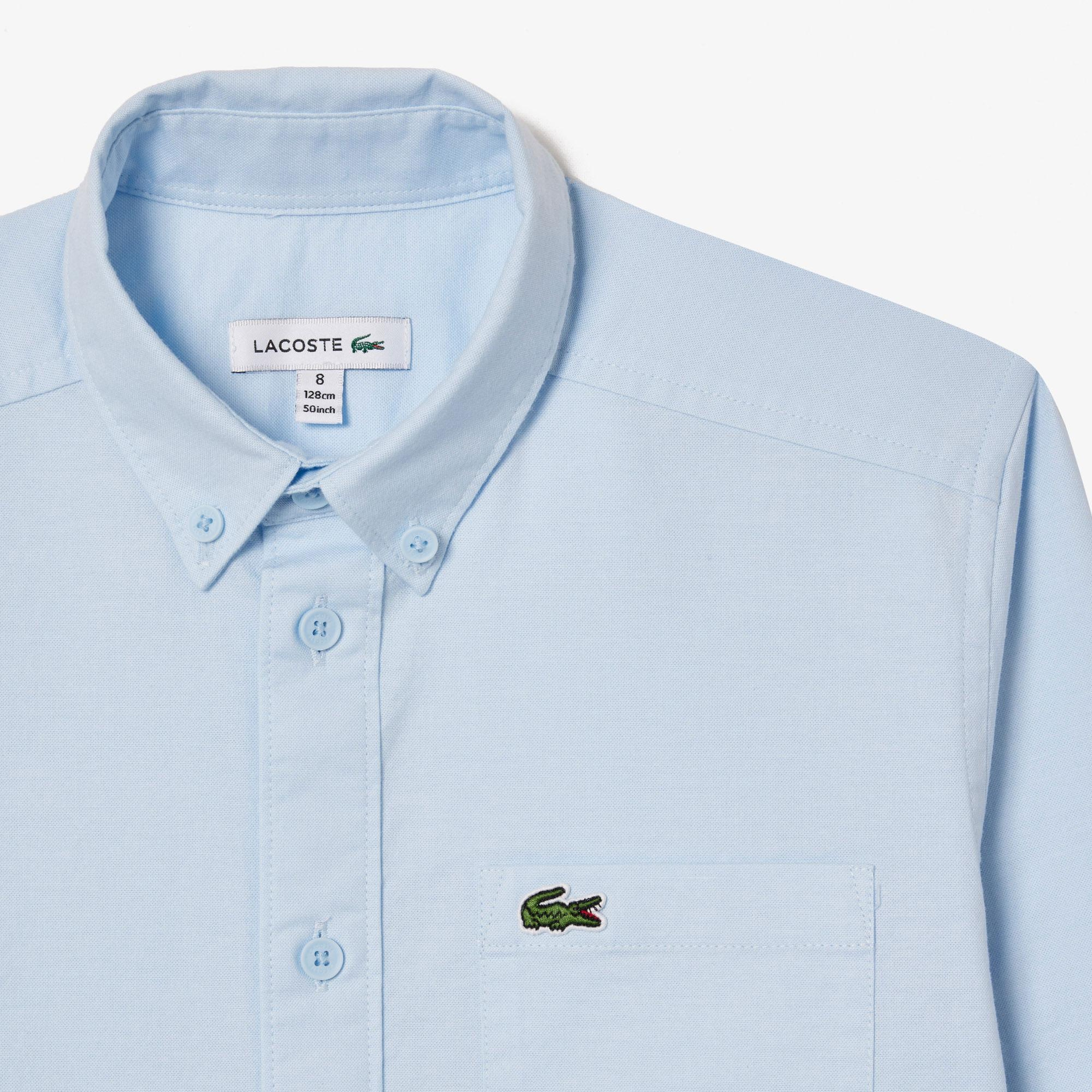 Lacoste Çocuk Uzun Kollu Açık Mavi Gömlek