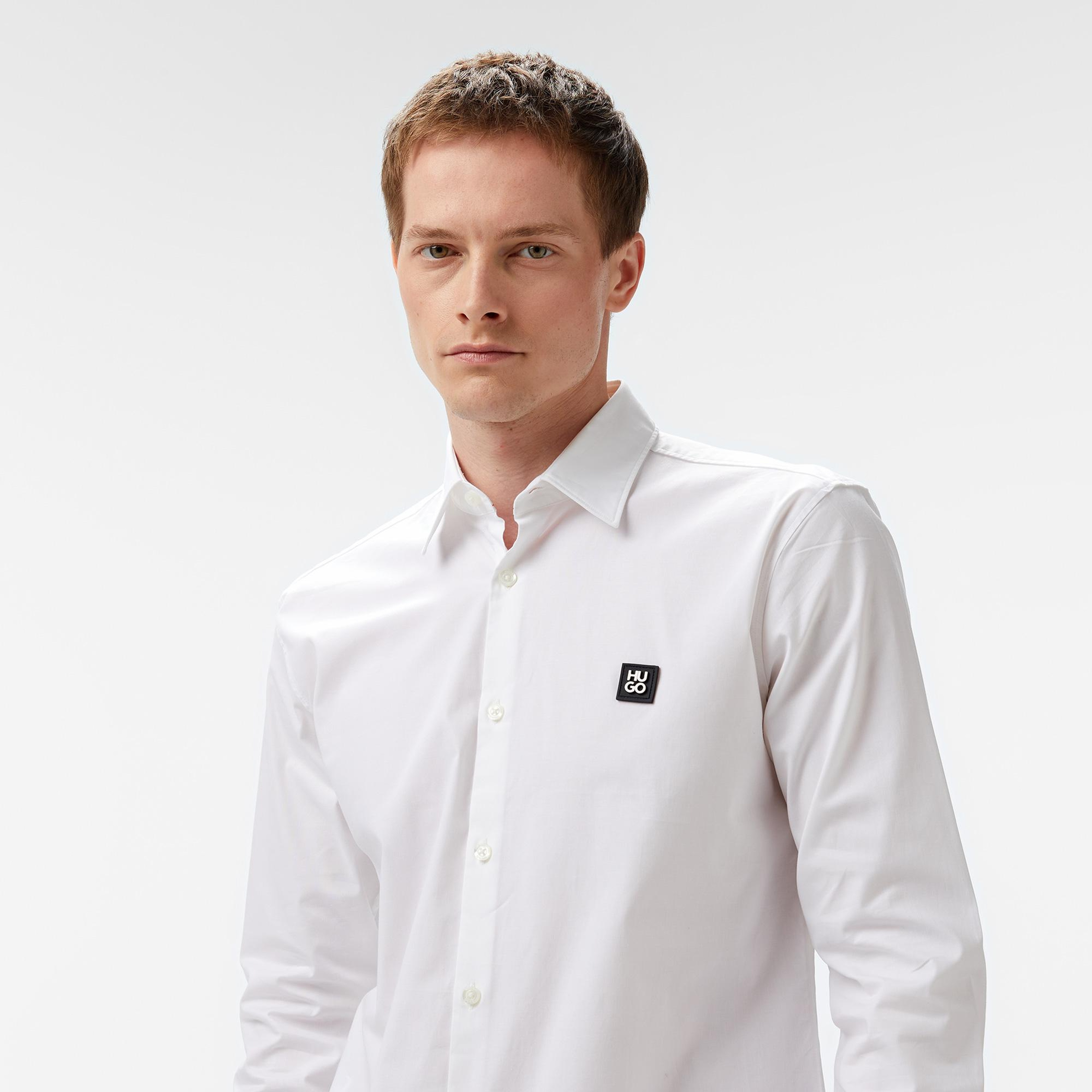 Hugo Ermo Erkek Beyaz Gömlek
