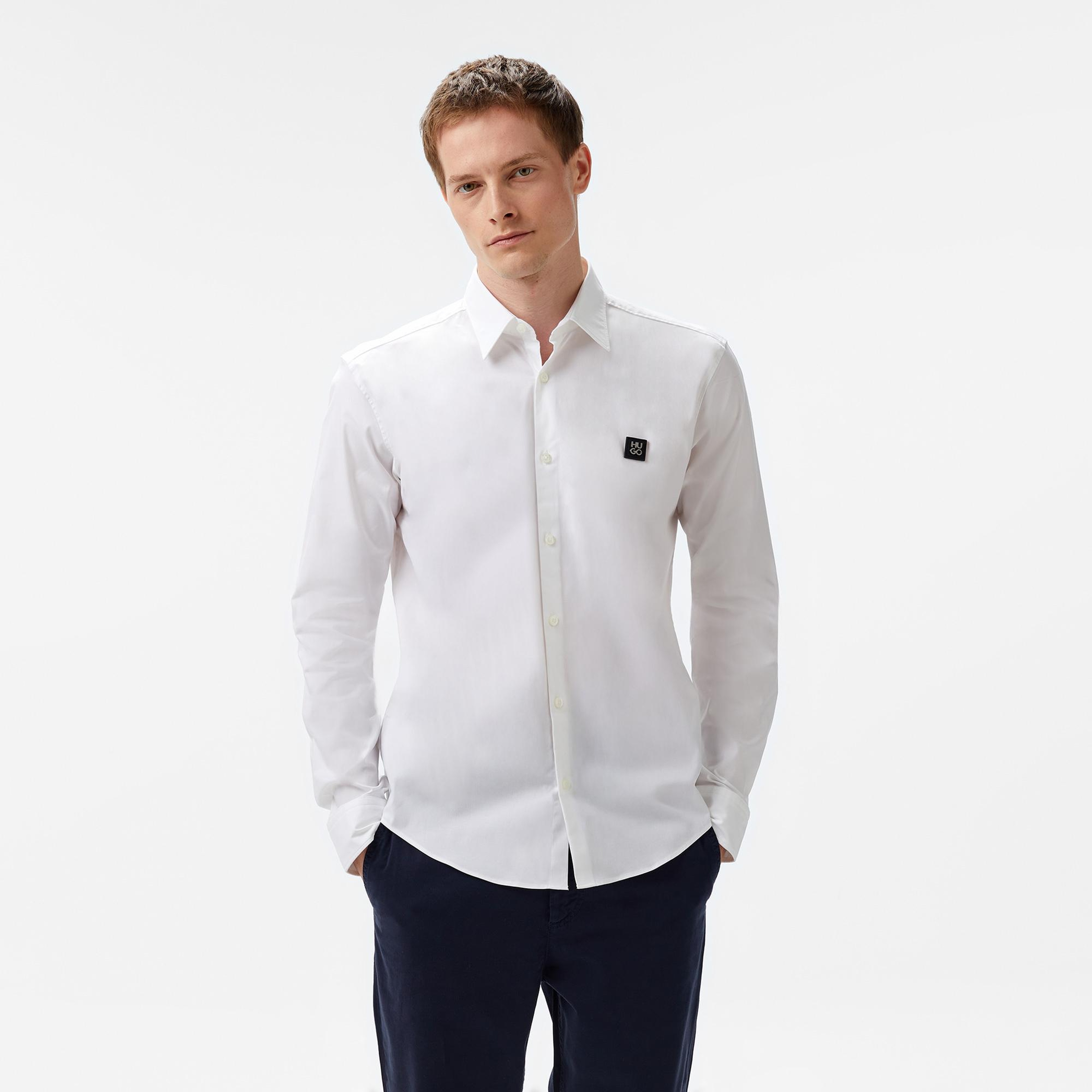 Hugo Ermo Erkek Beyaz Gömlek