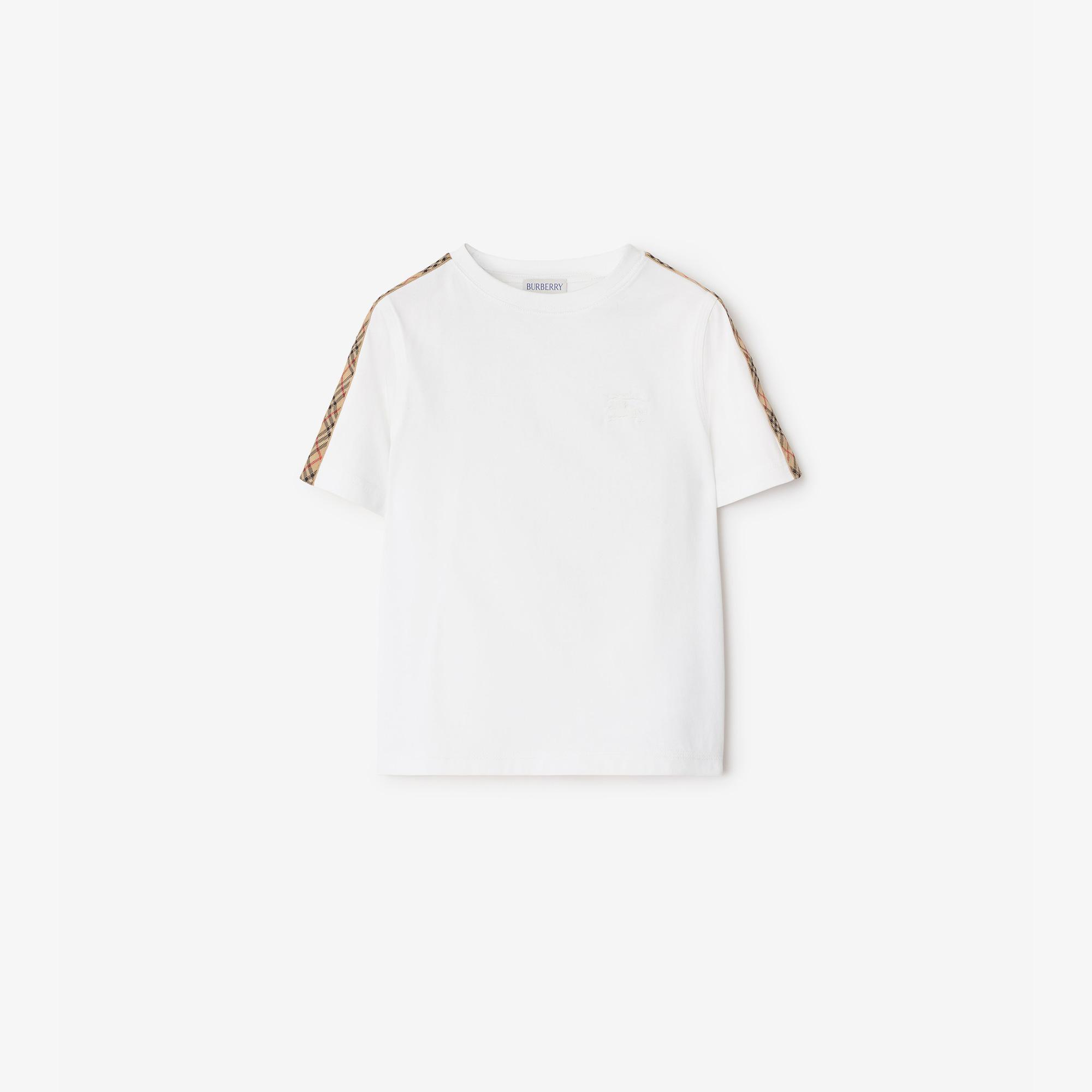 Burberry Çocuk Beyaz T-Shirt