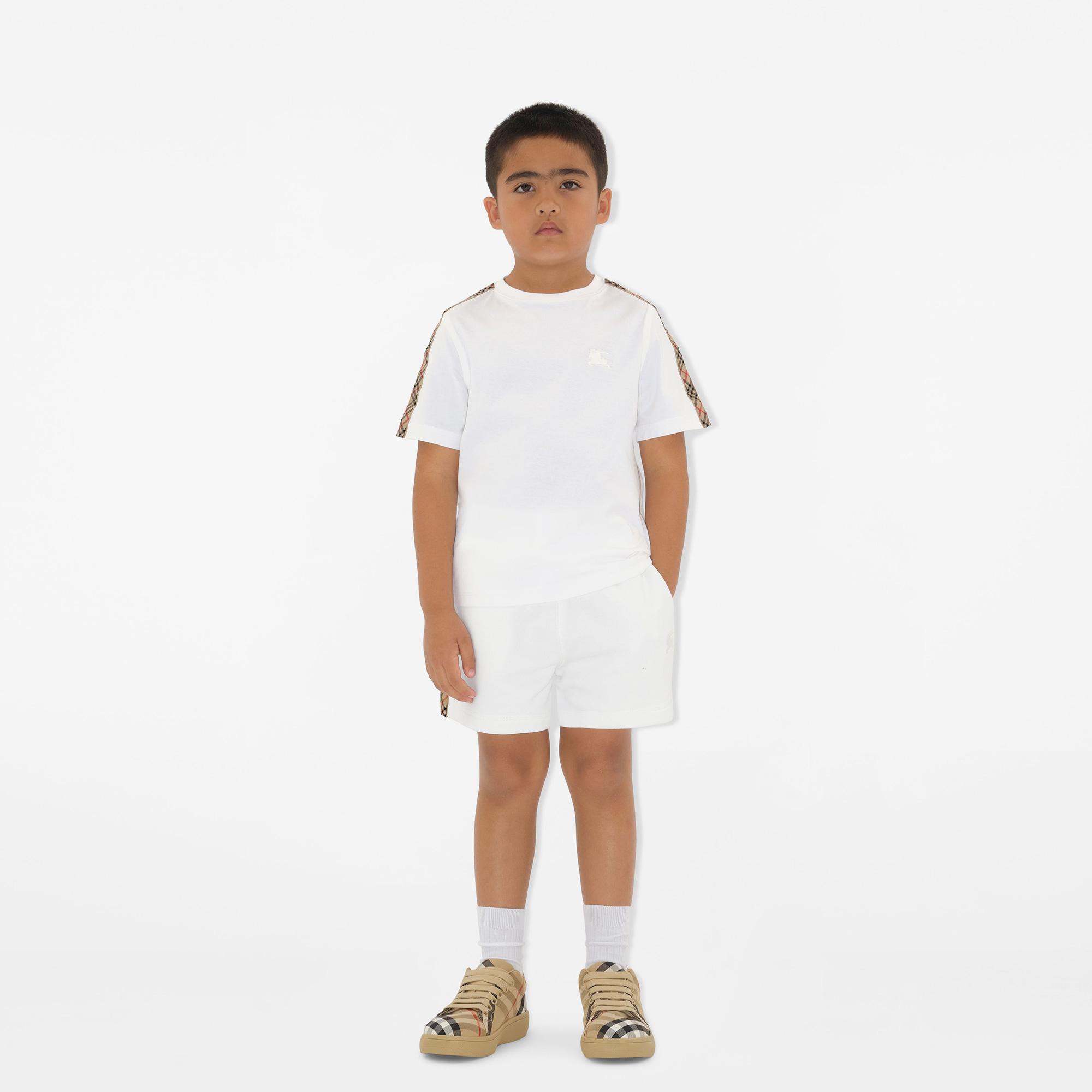 Burberry Çocuk Beyaz T-Shirt