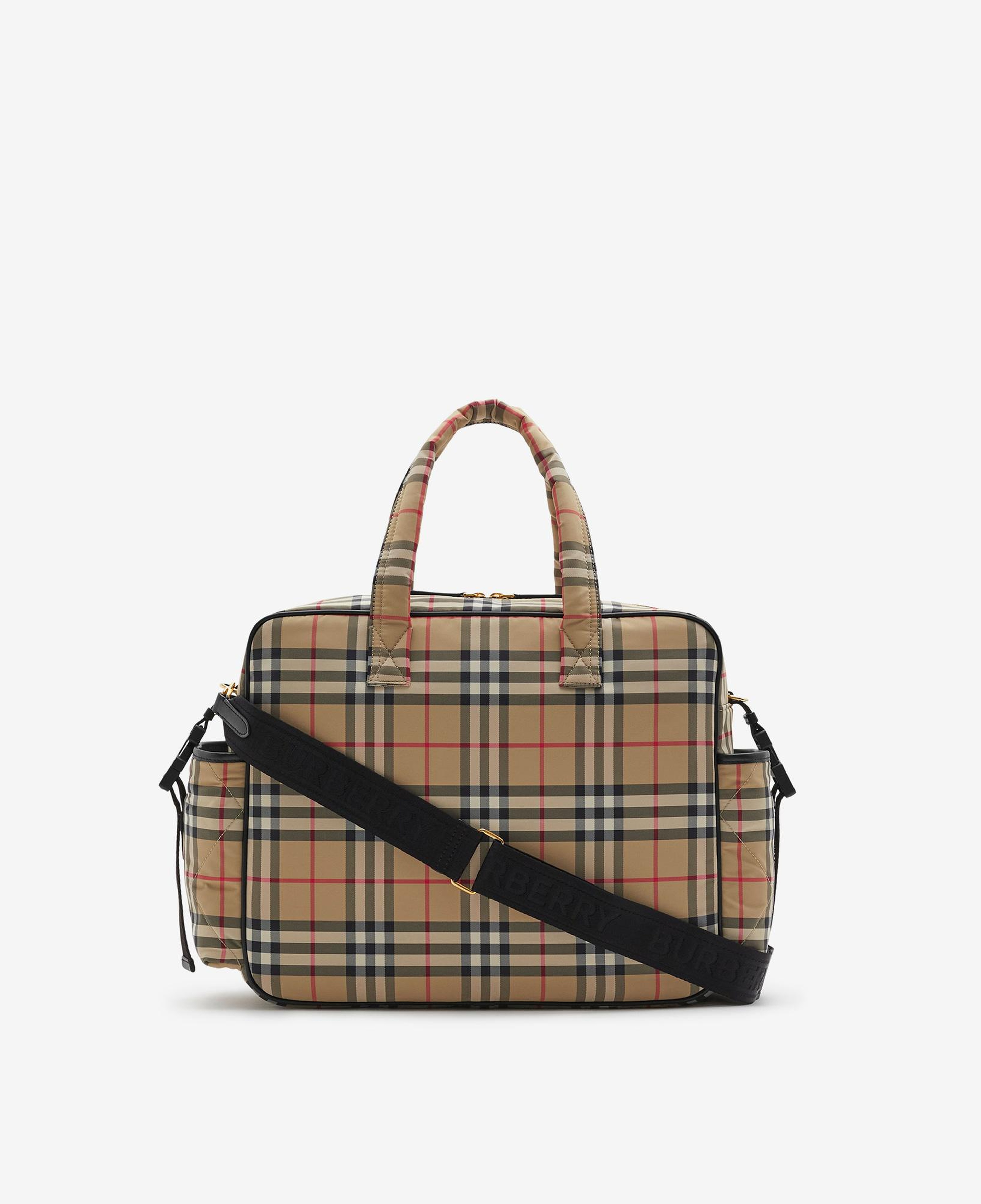 Burberry Check Baby Changing Çocuk Bej Omuz Çantası