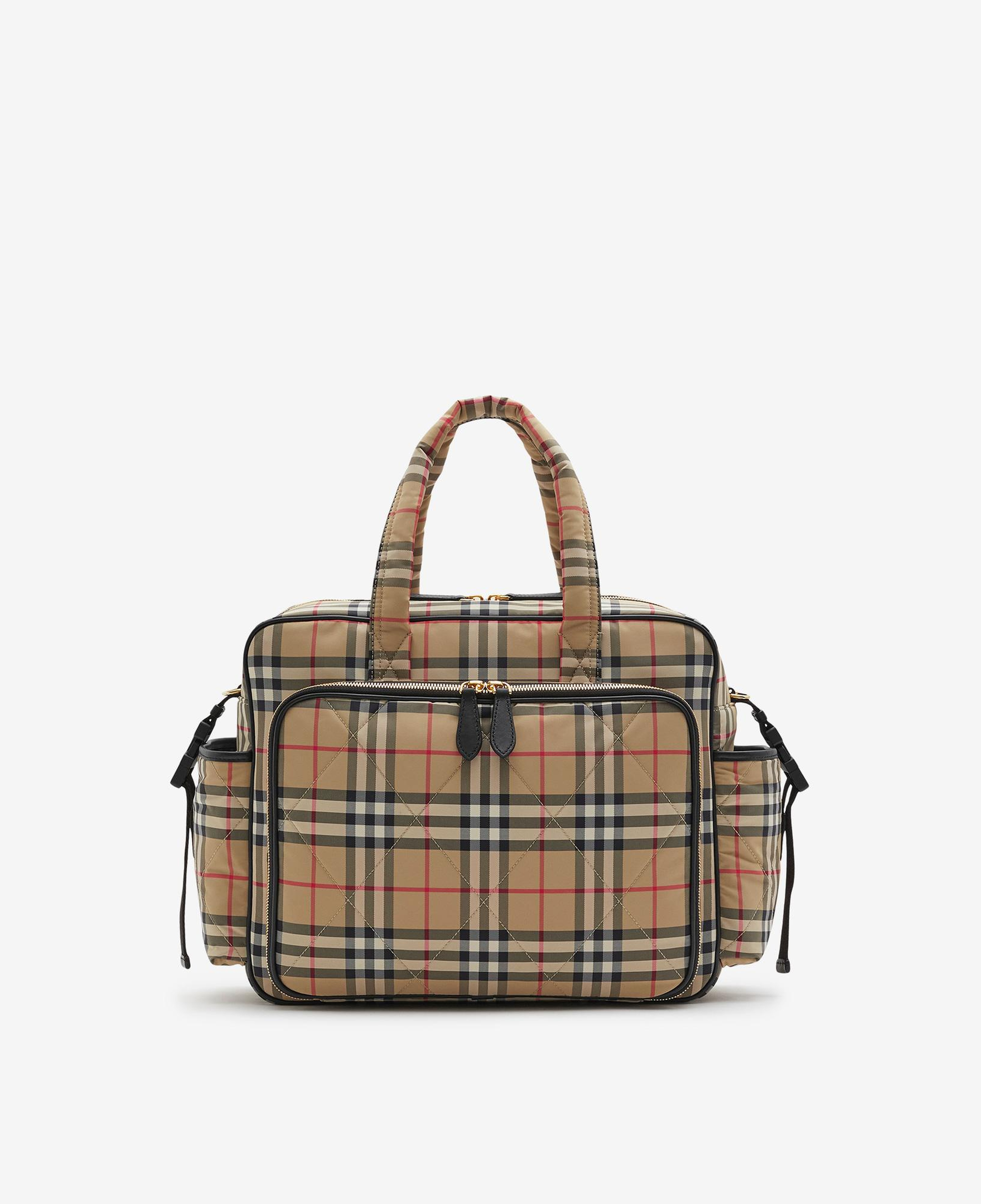 Burberry Check Baby Changing Çocuk Bej Omuz Çantası