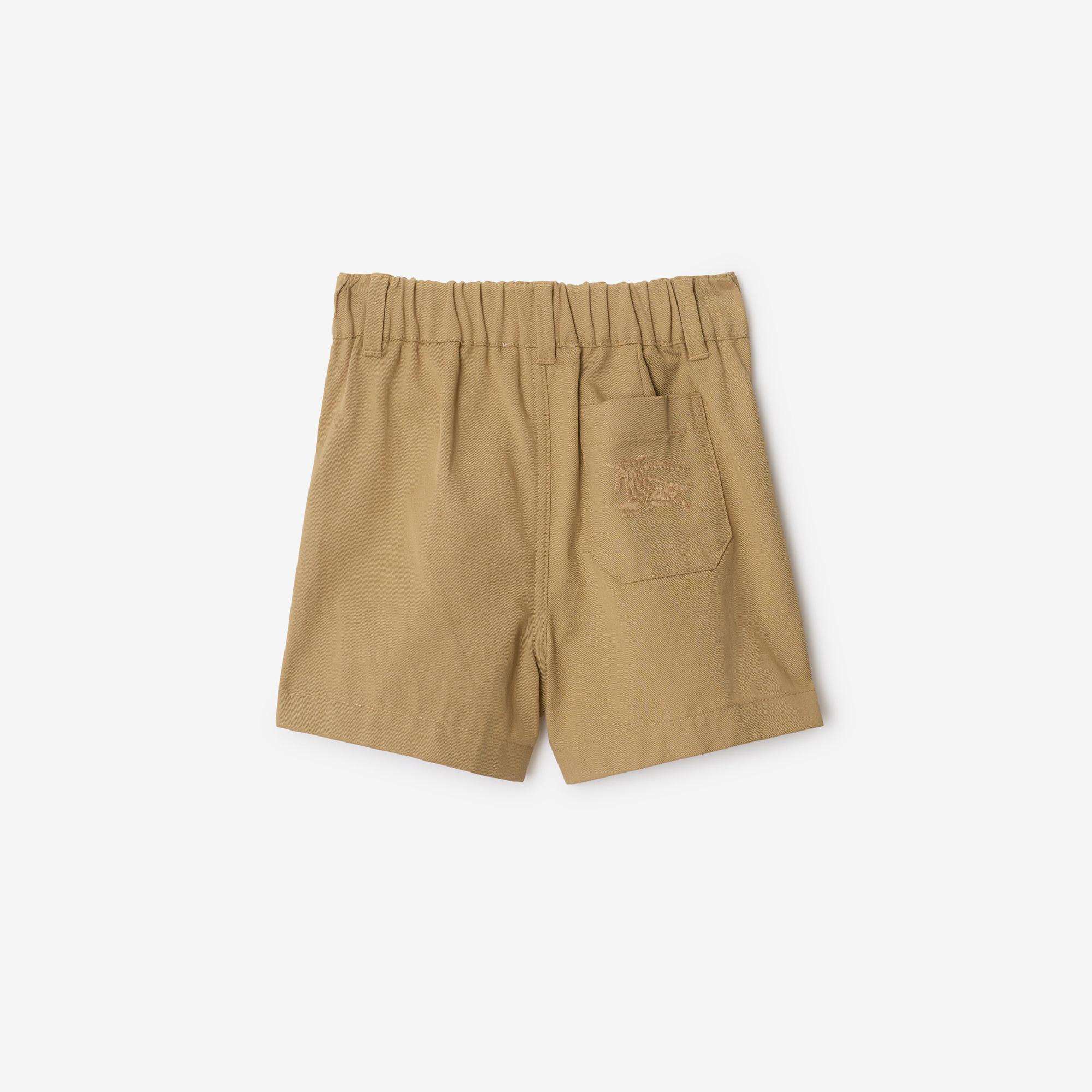 Burberry Oscar Cotton Blend Çocuk Bej Şort