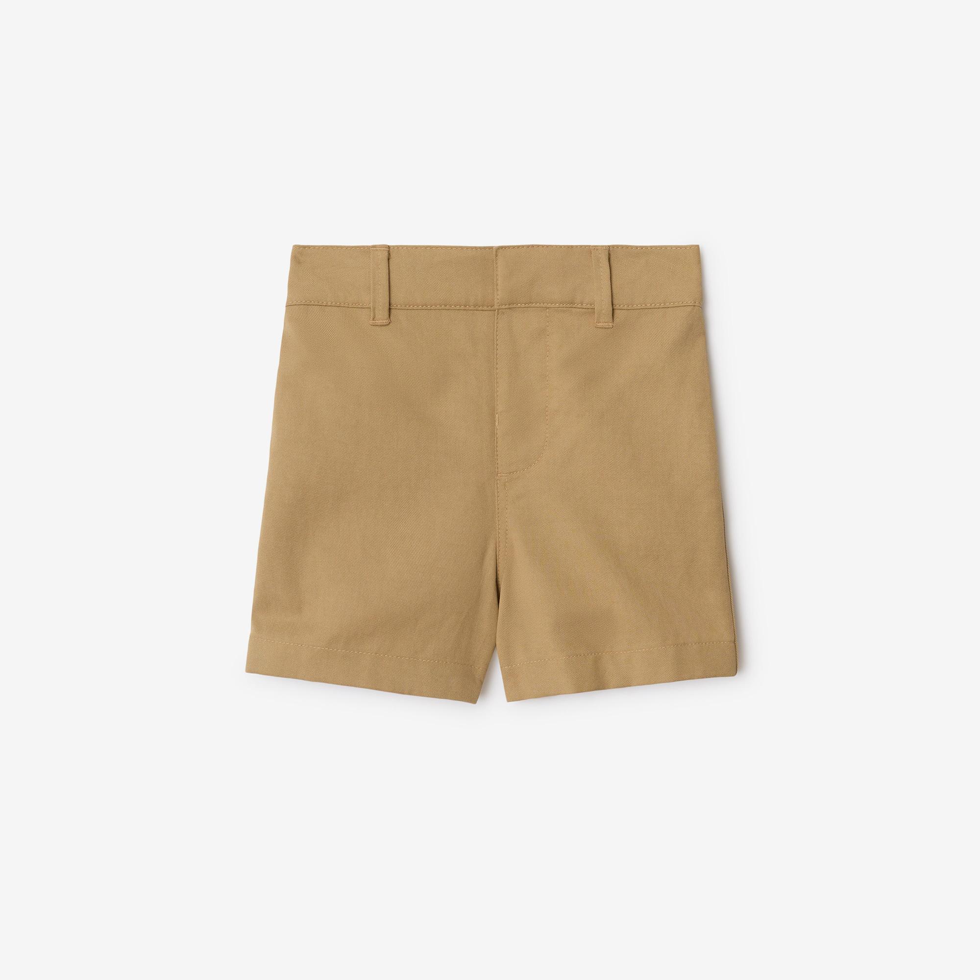 Burberry Oscar Cotton Blend Çocuk Bej Şort