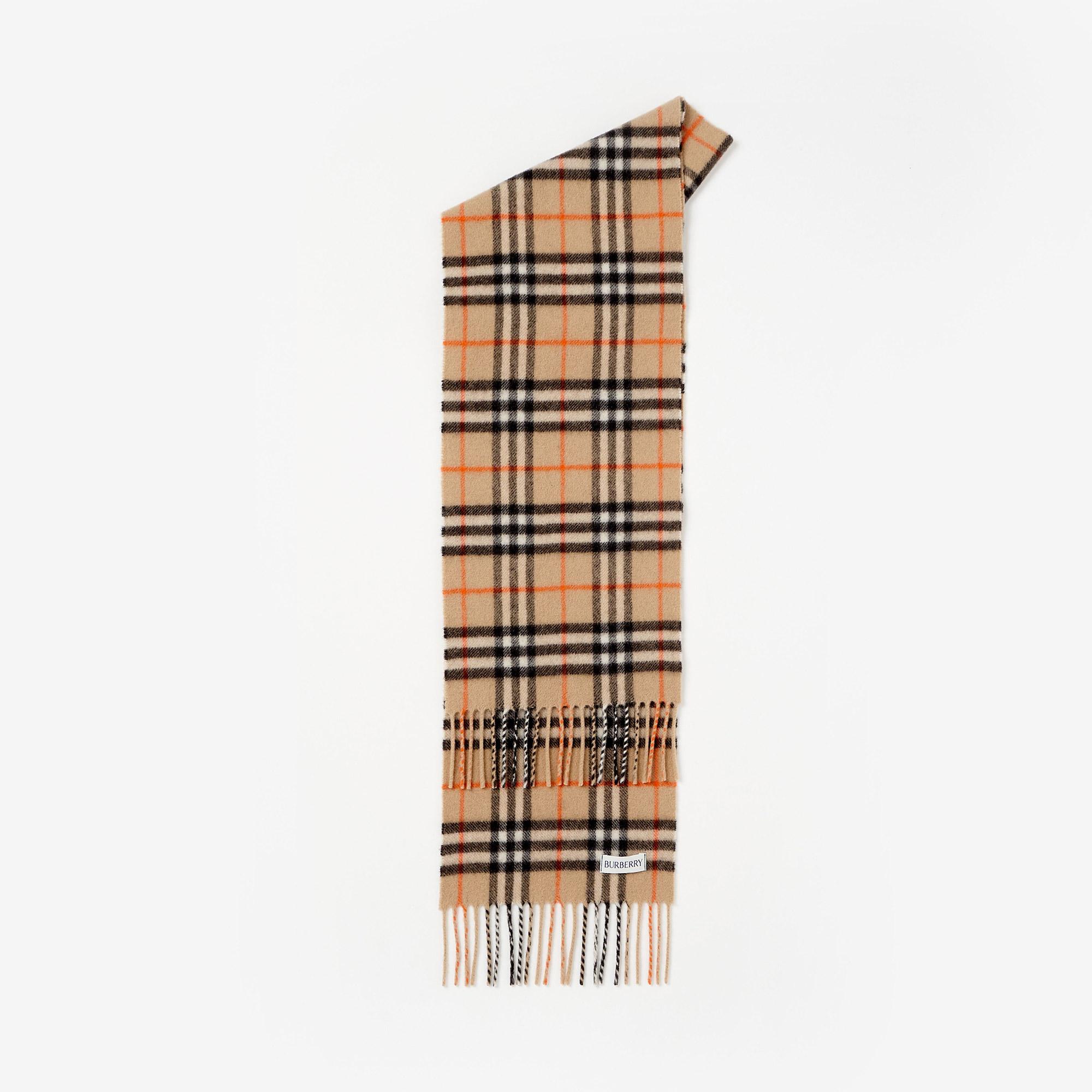 Burberry Check Kaşmir Çocuk Bej Atkı