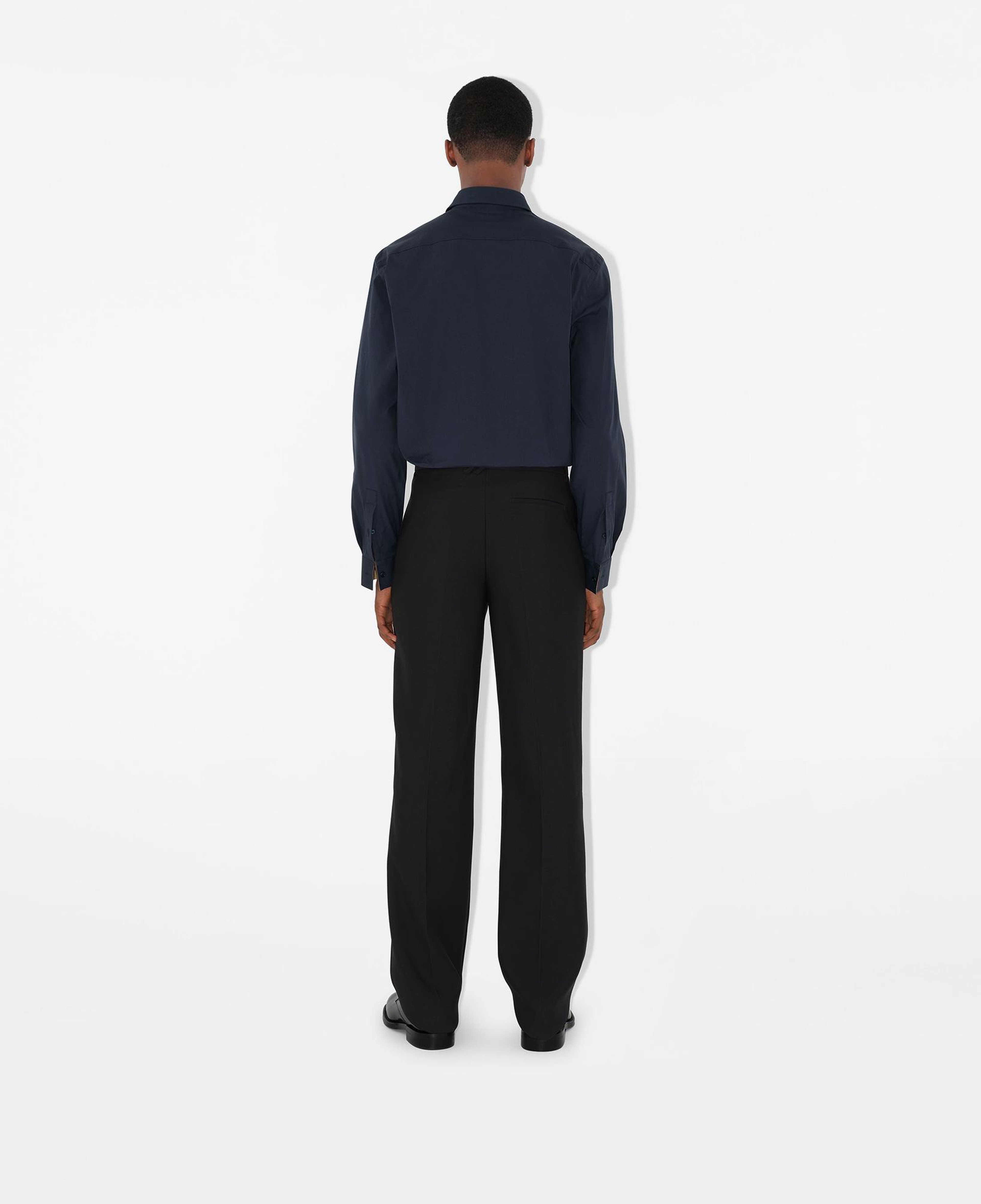 Burberry Stretch Pamuklu Erkek Lacivert Gömlek