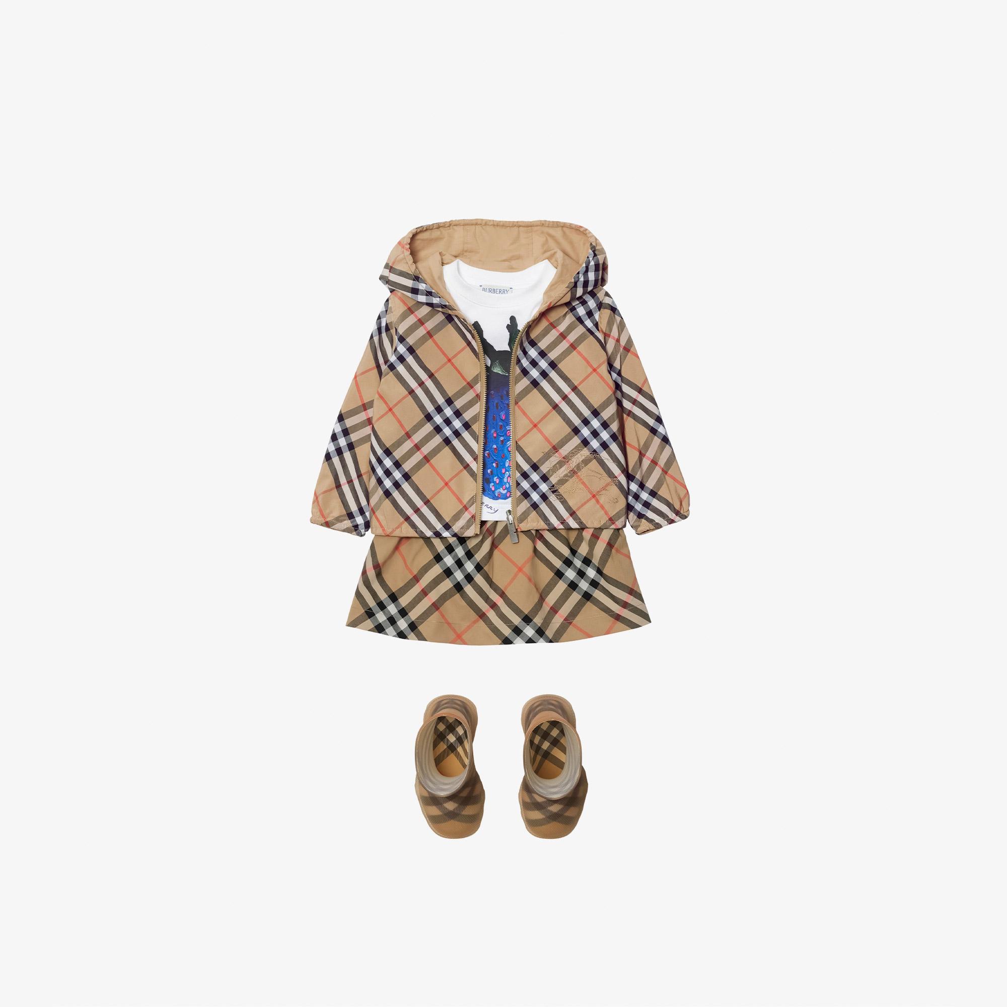 Burberry Check Pamuk Çocuk Bej Etek