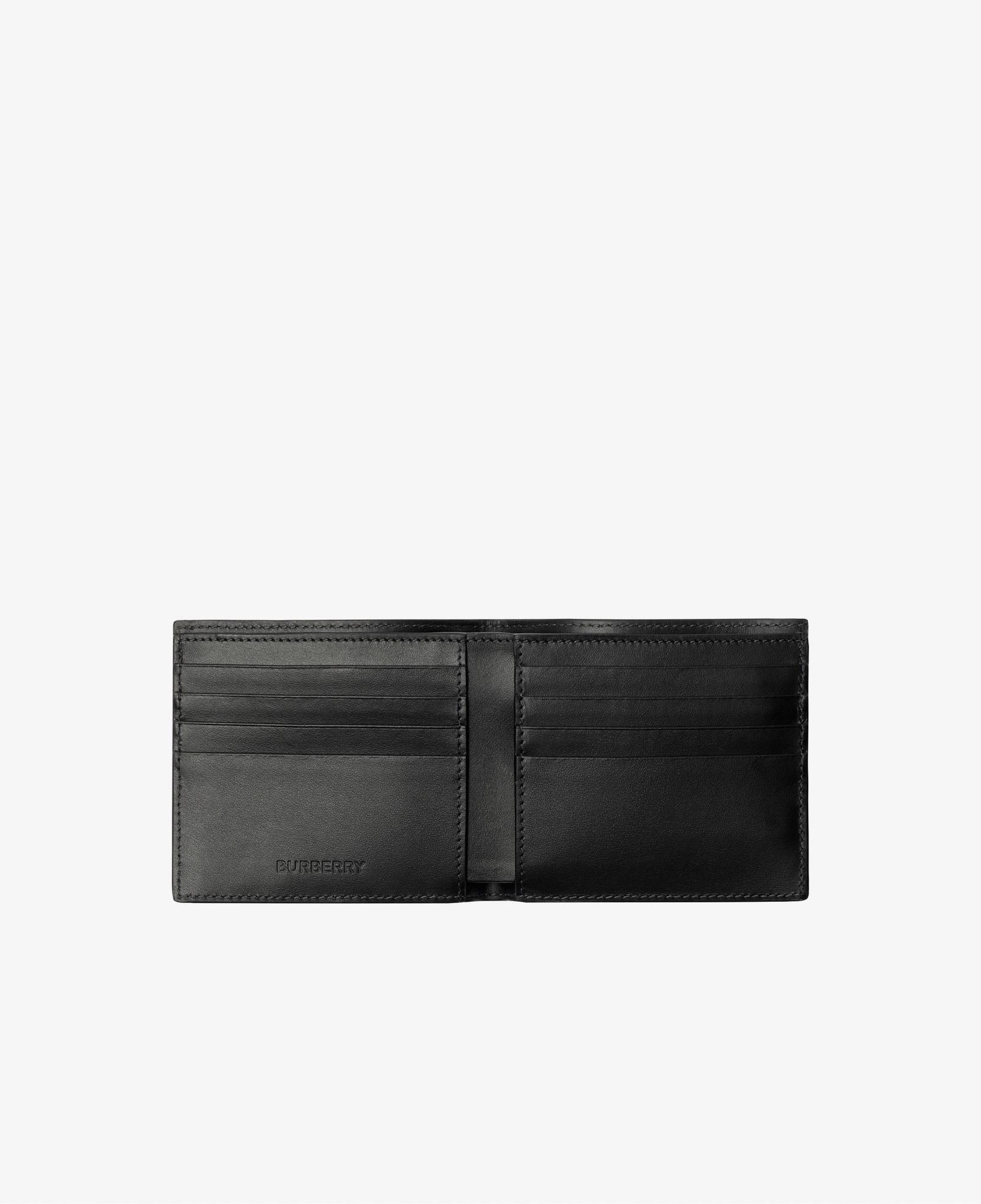Burberry Check Bifold Erkek Gri Cüzdan