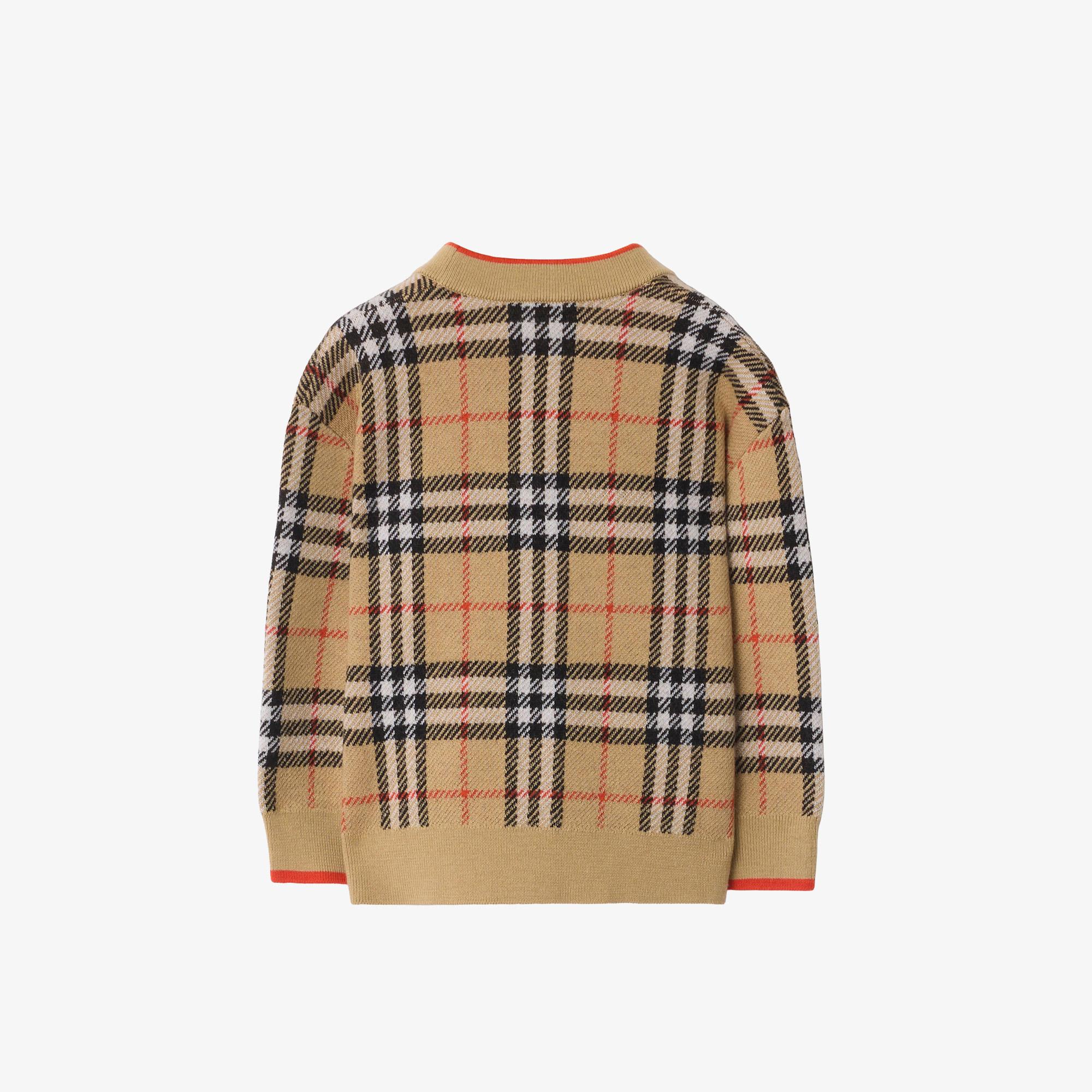 Burberry Graham Check Çocuk Bej Hırka