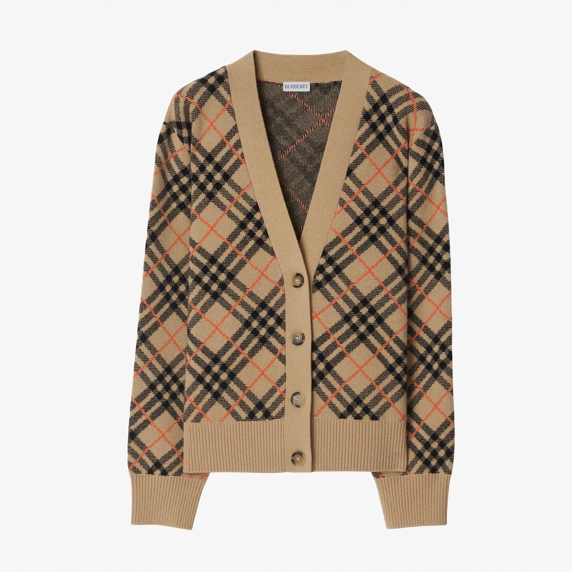 Burberry Check Kaşmir Kadın Bej Hırka