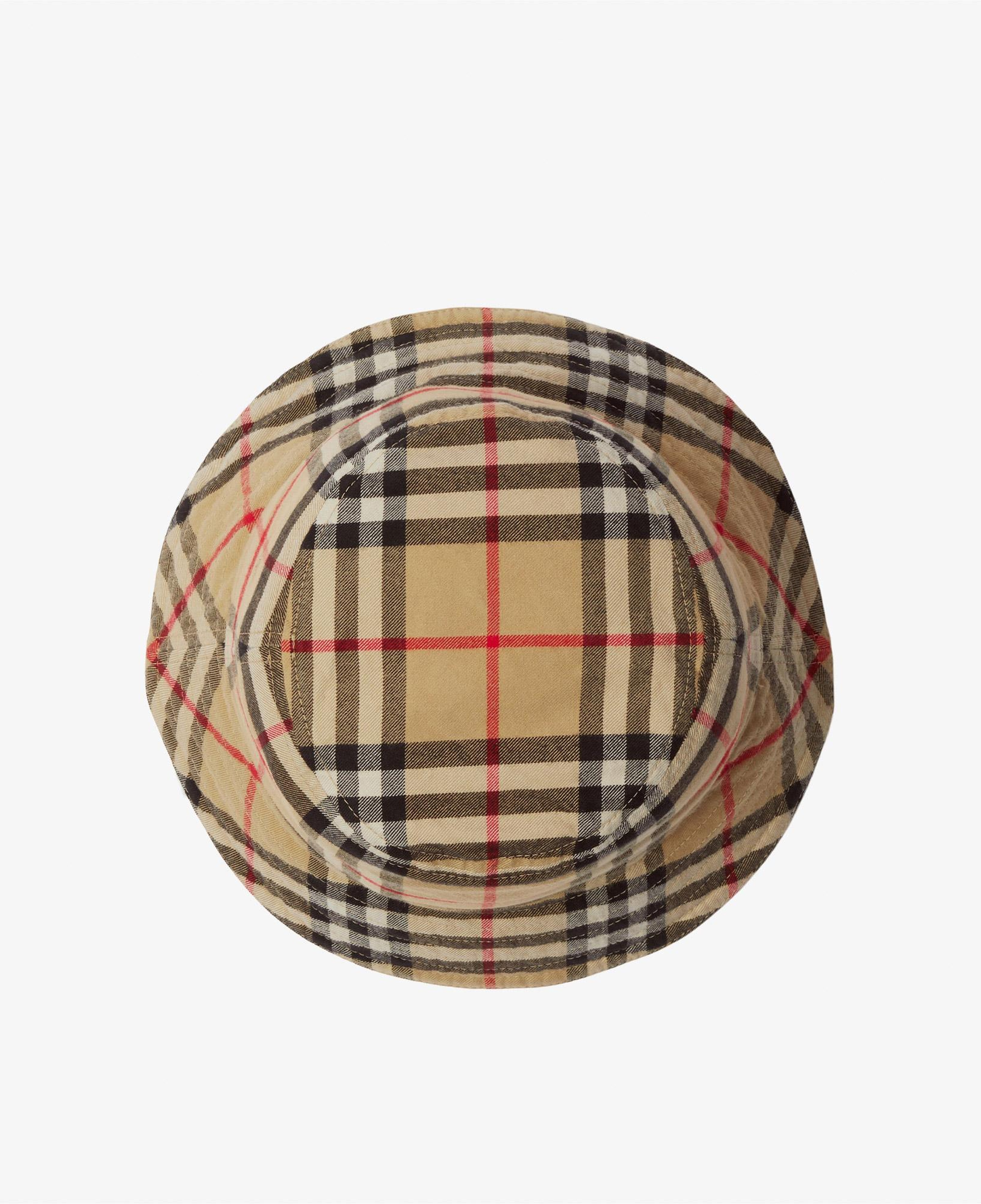 Burberry Check Pamuklu Bucket Unisex Bej Şapka