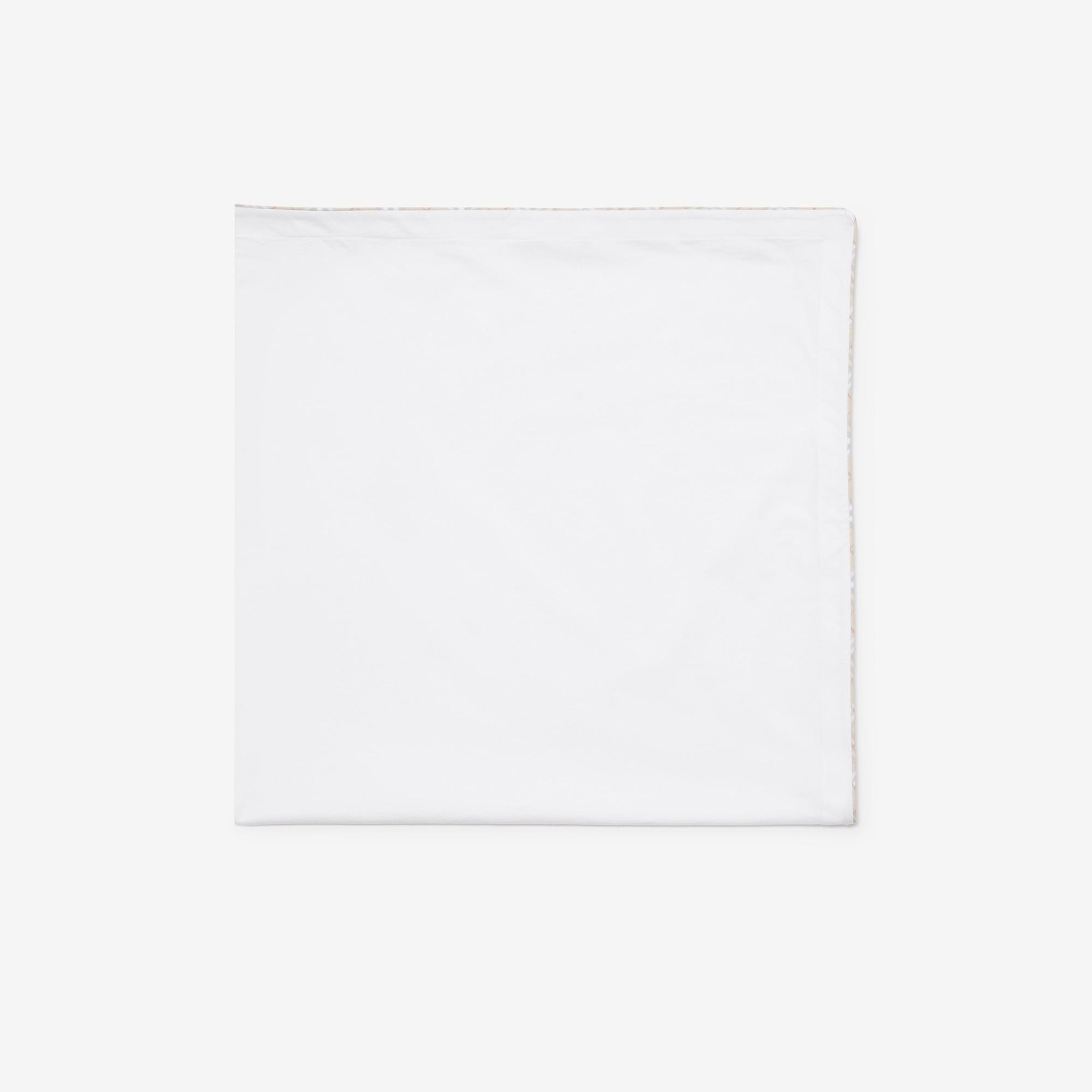 Burberry Check Pamuklu Çocuk Beyaz Battaniye