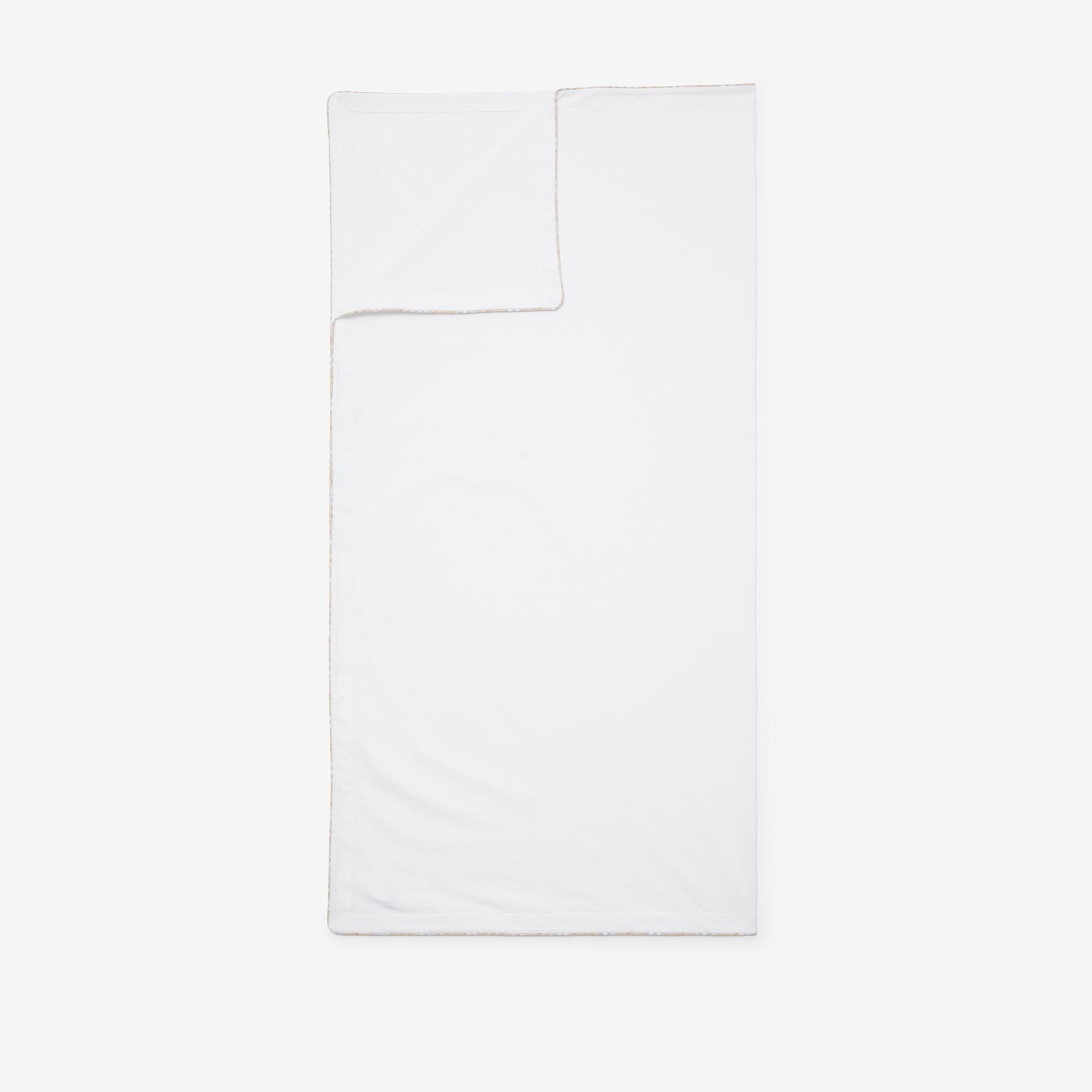 Burberry Check Pamuklu Çocuk Beyaz Battaniye