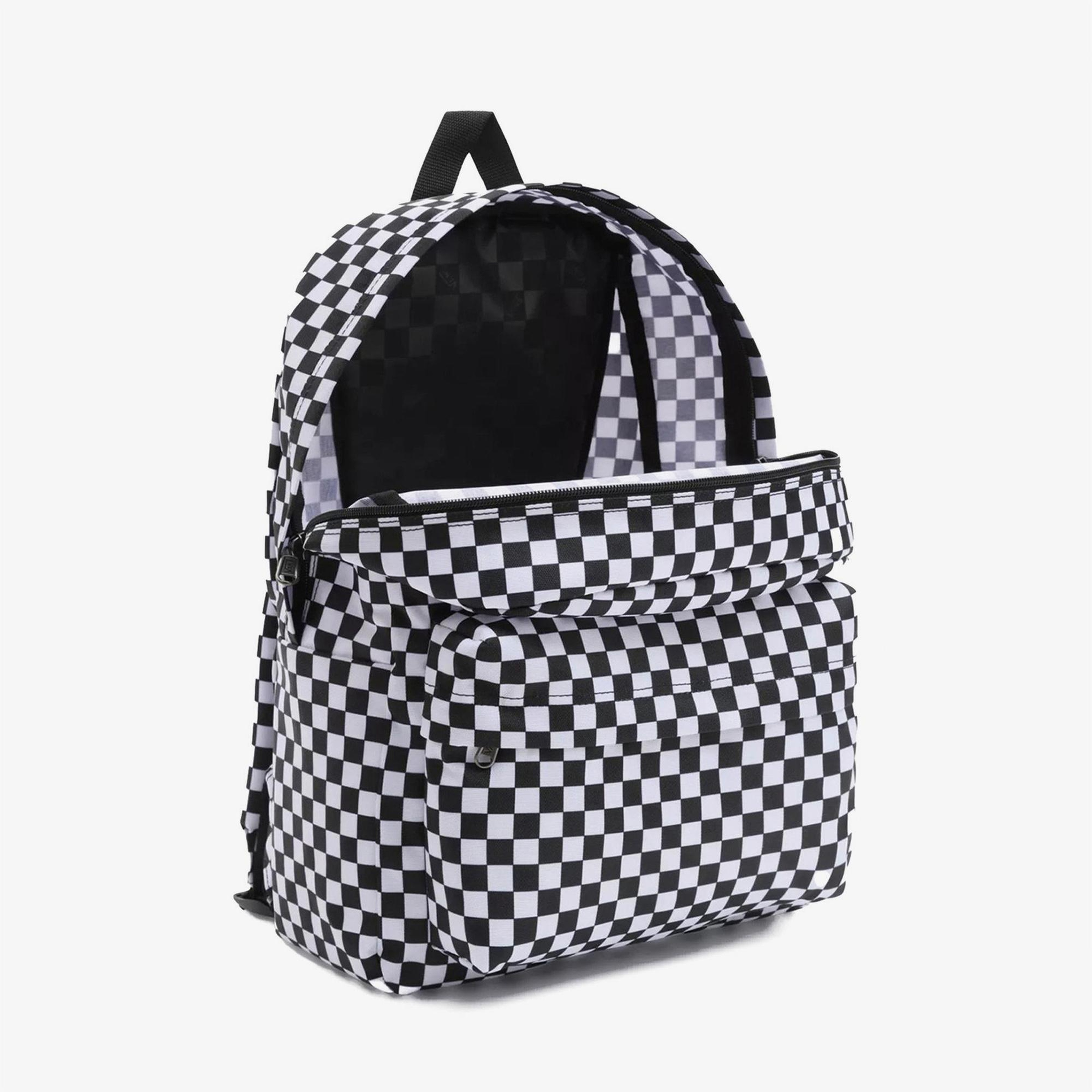 Vans Old Skool Check Unisex Siyah/Beyaz Sırt Çantası