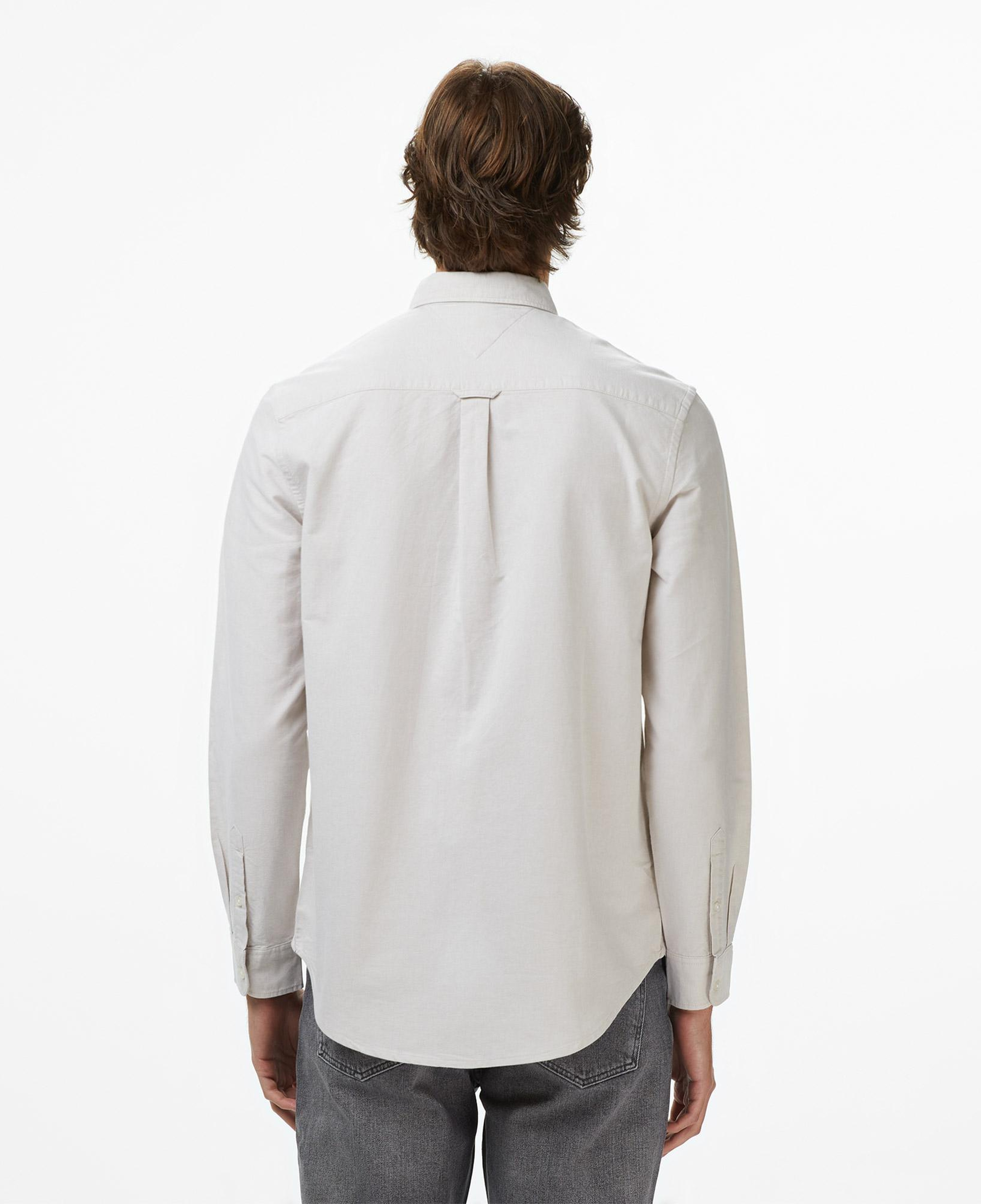 Tommy Jeans Regular Oxford Erkek Gri Gömlek