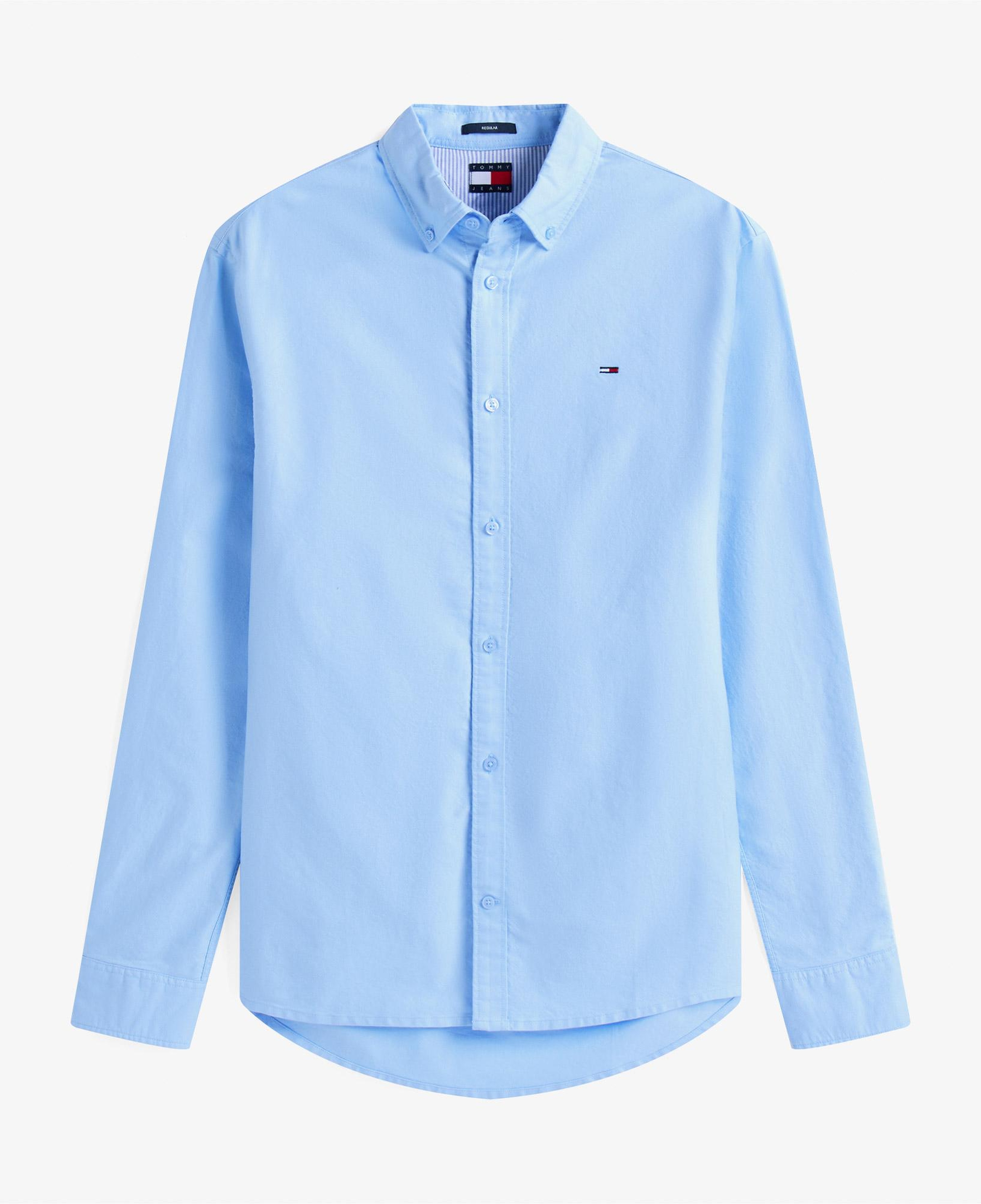 Tommy Jeans Regular Oxford Erkek Mavi Gömlek