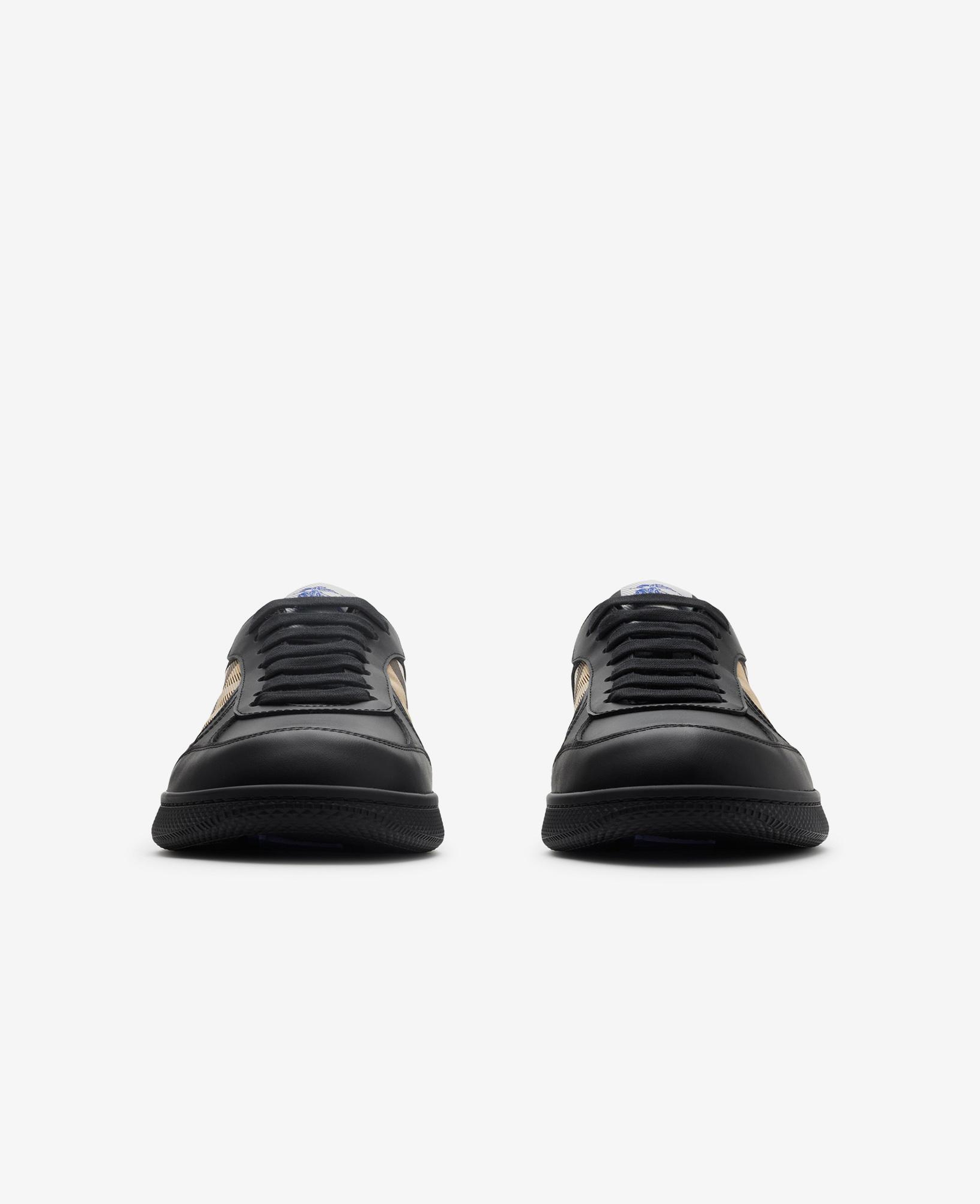 Burberry Mix Leather And Terrace Kadın Siyah Sneaker