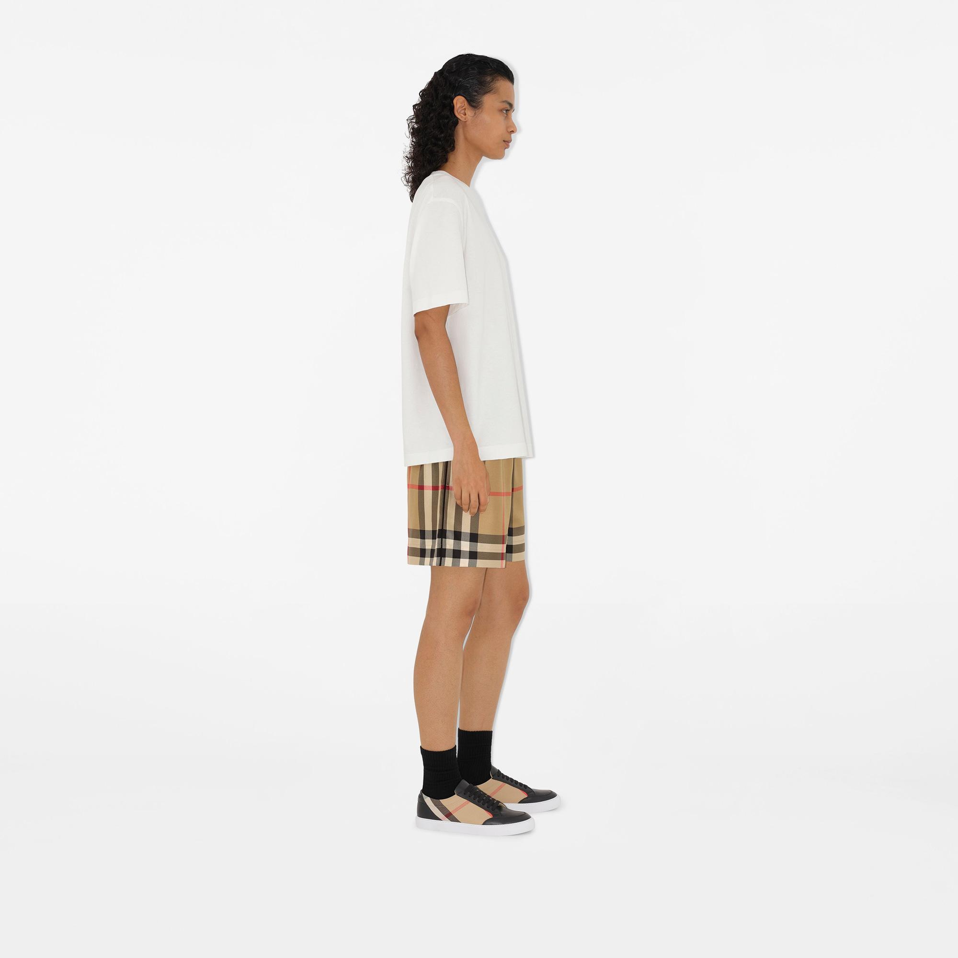 Burberry House Check and Leather Kadın Siyah Sneaker