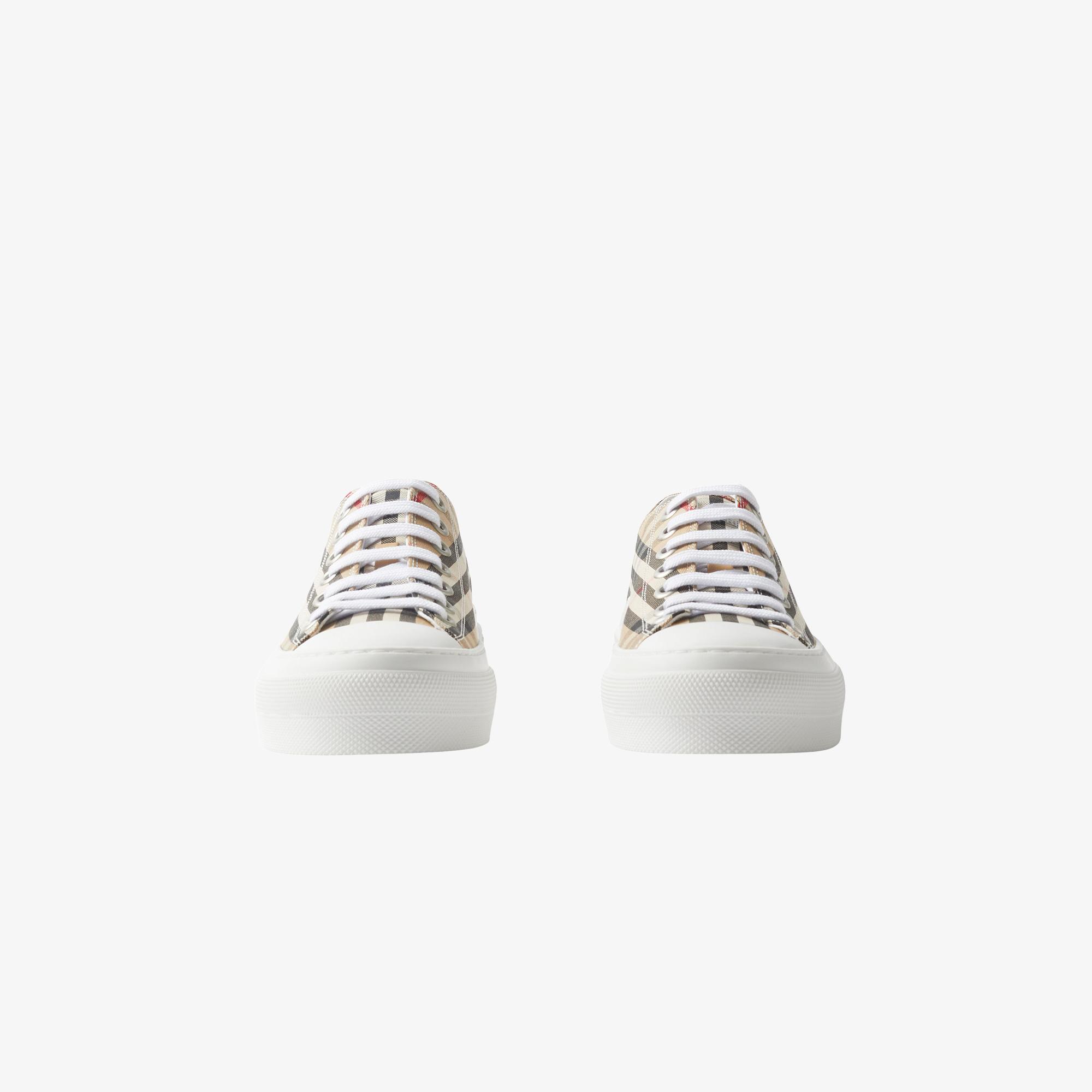 Burberry Check Cotton Kadın Bej Sneaker