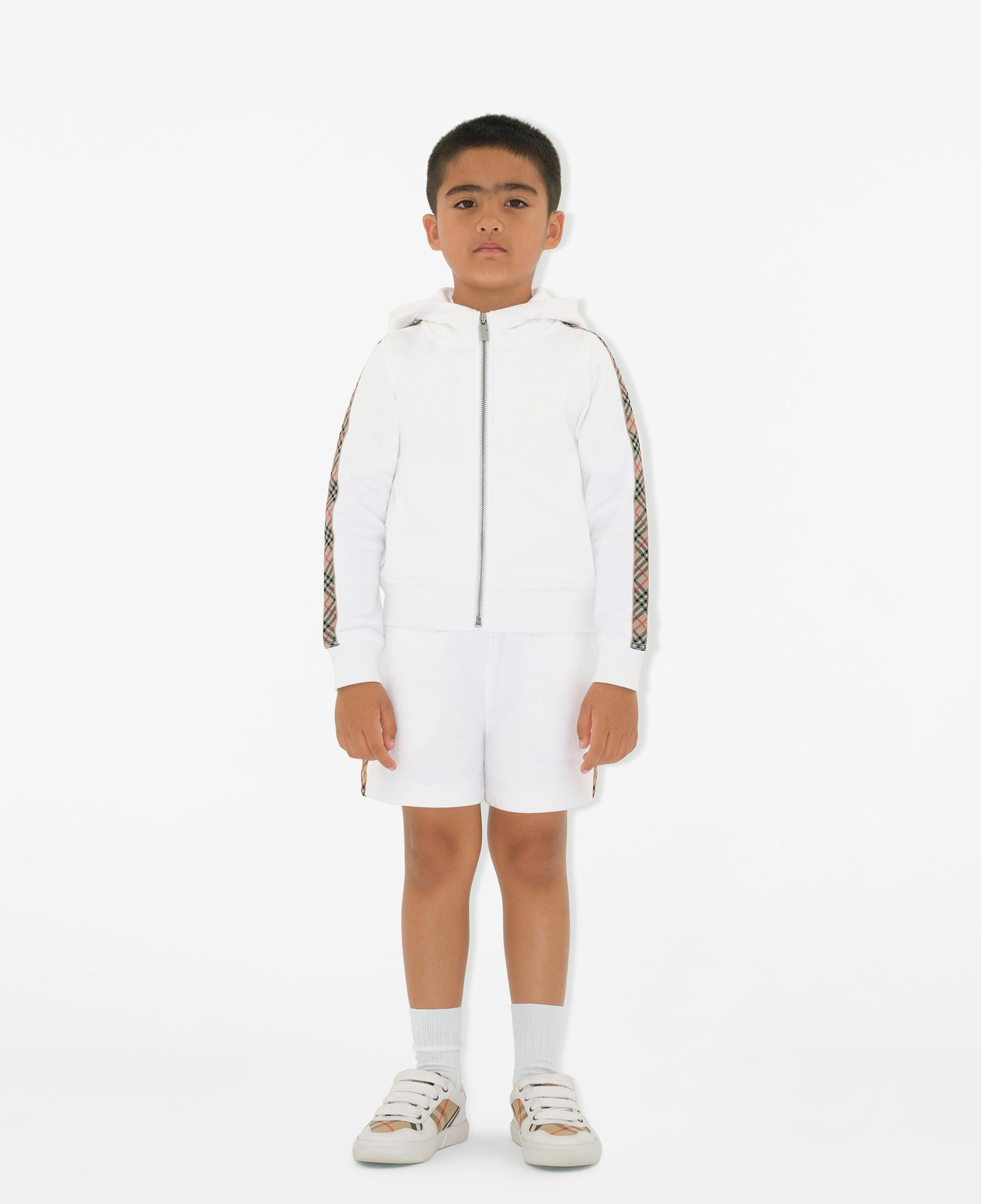 Burberry Çocuk Beyaz Hoodie