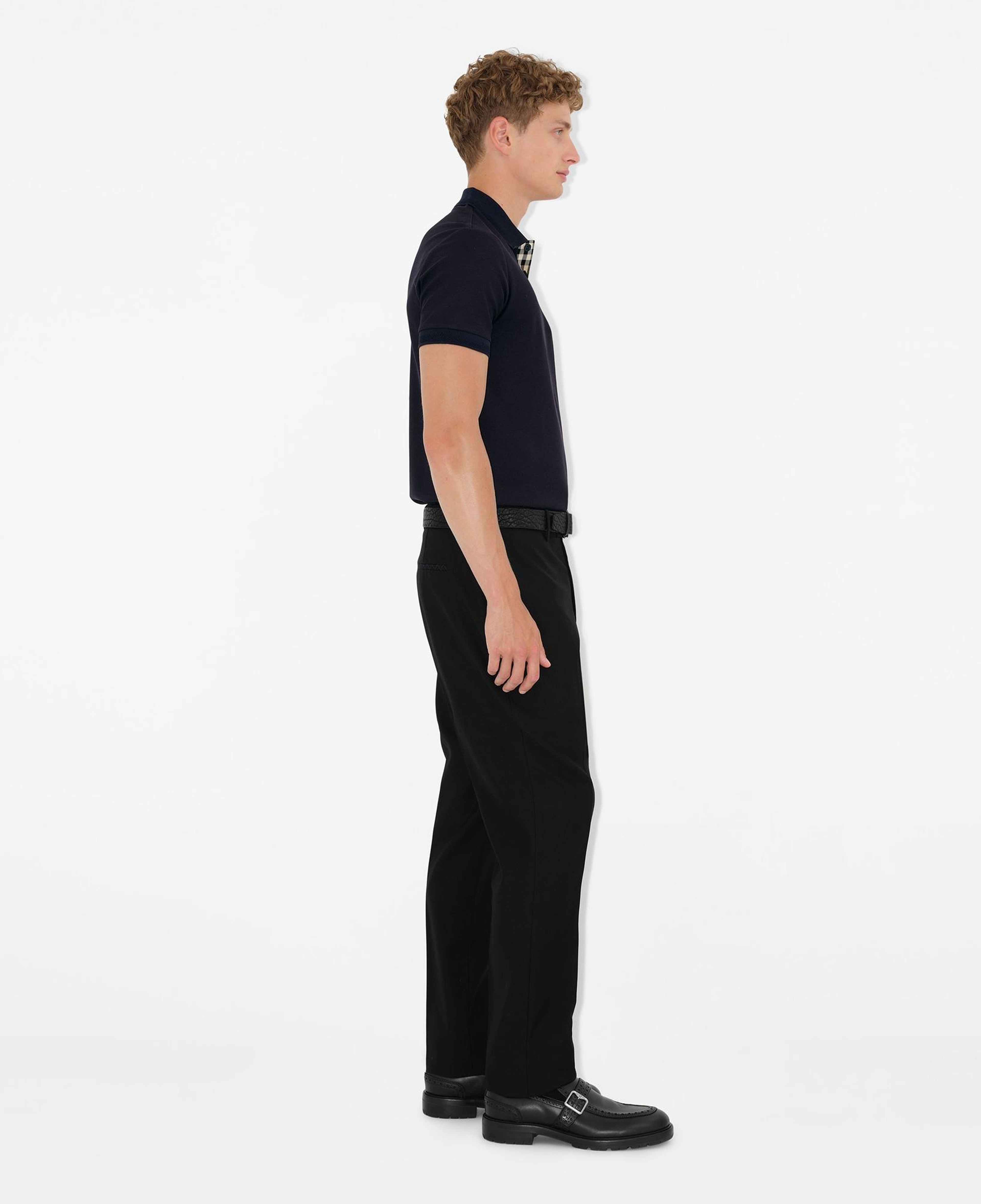 Burberry Eddie Cotton Erkek Lacivert Polo