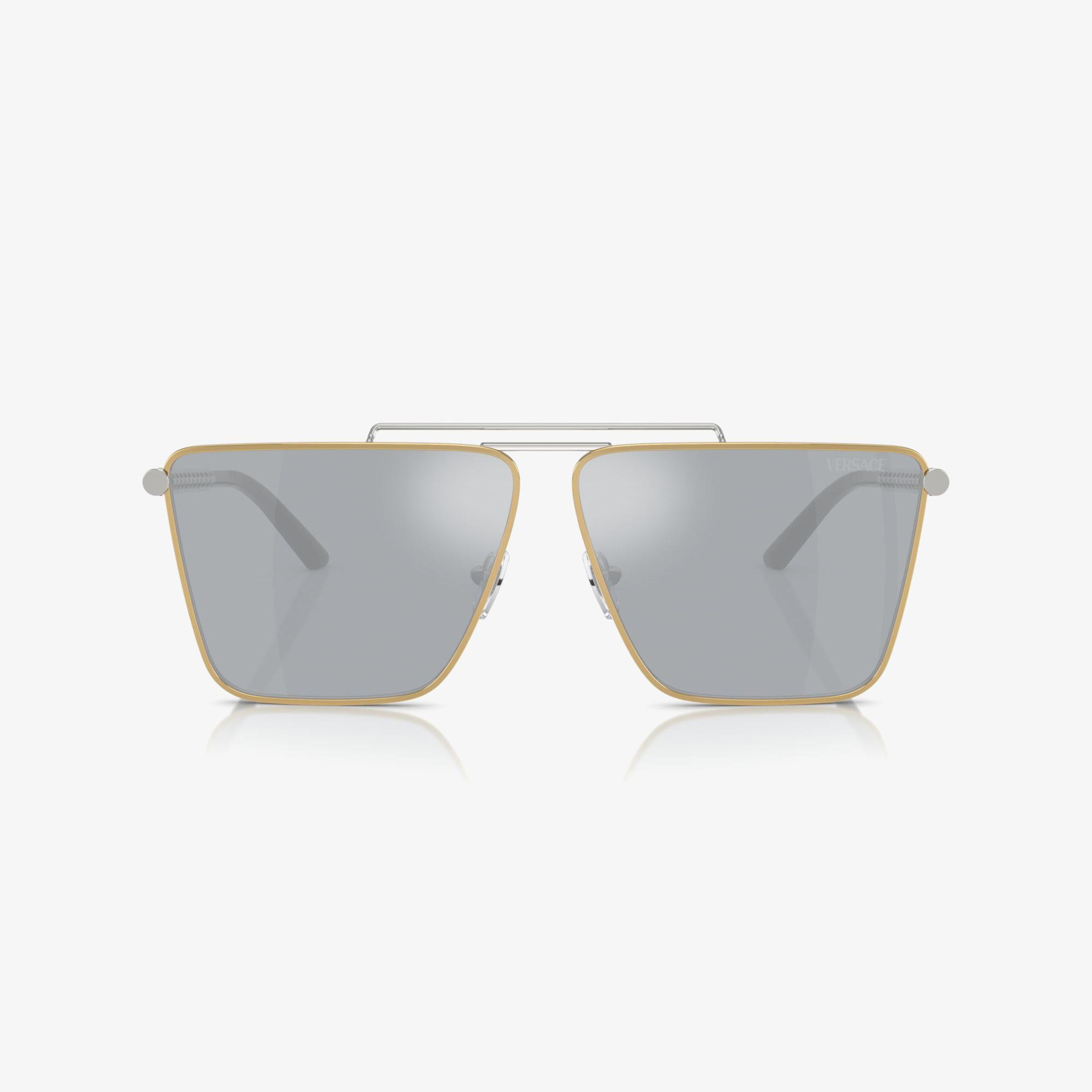 VERSACE Ve2266 Erkek Altın Rengi Güneş Gözlüğü