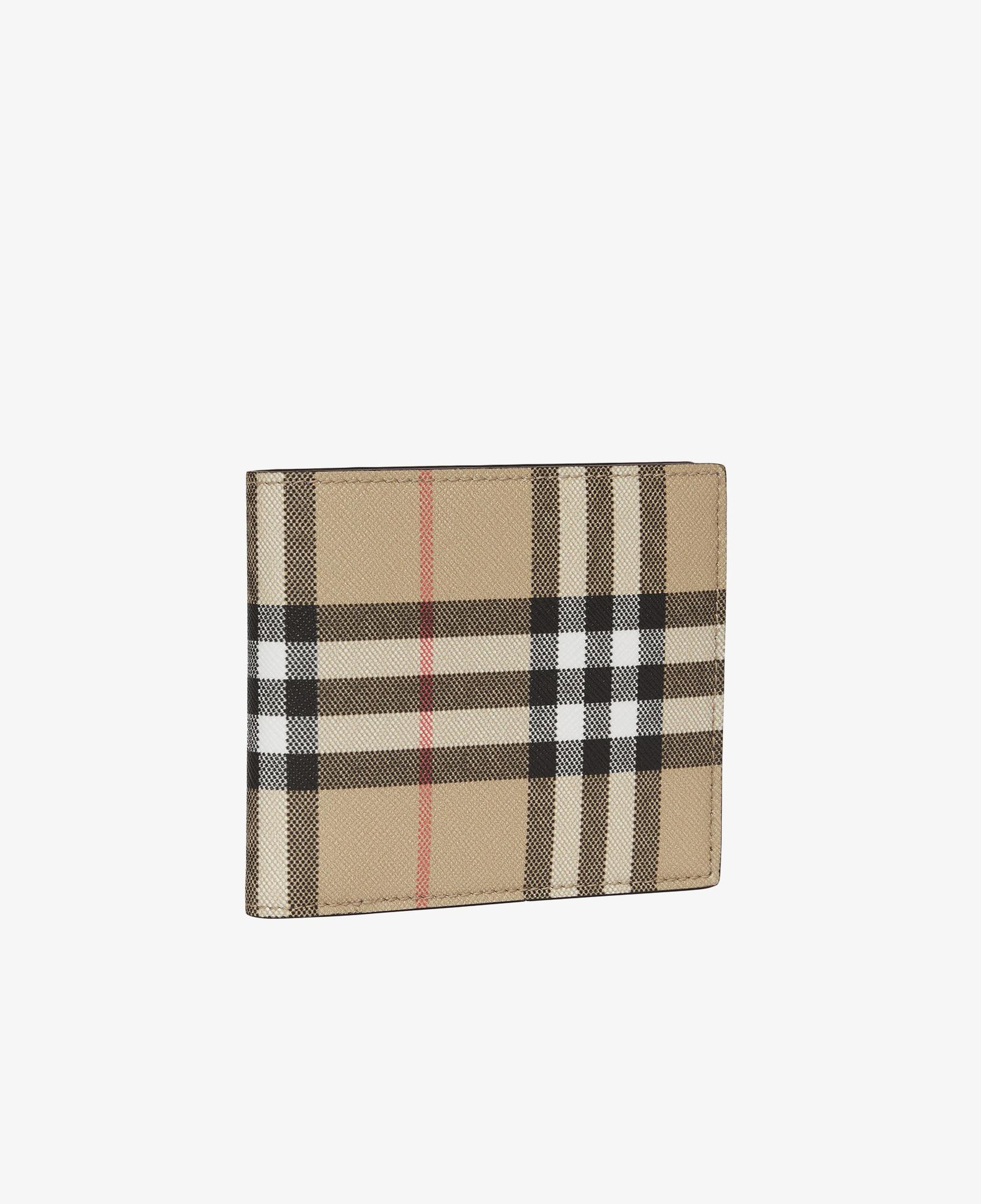 Burberry Reg Bill8 And Leather Bifold Erkek Bej Cüzdan
