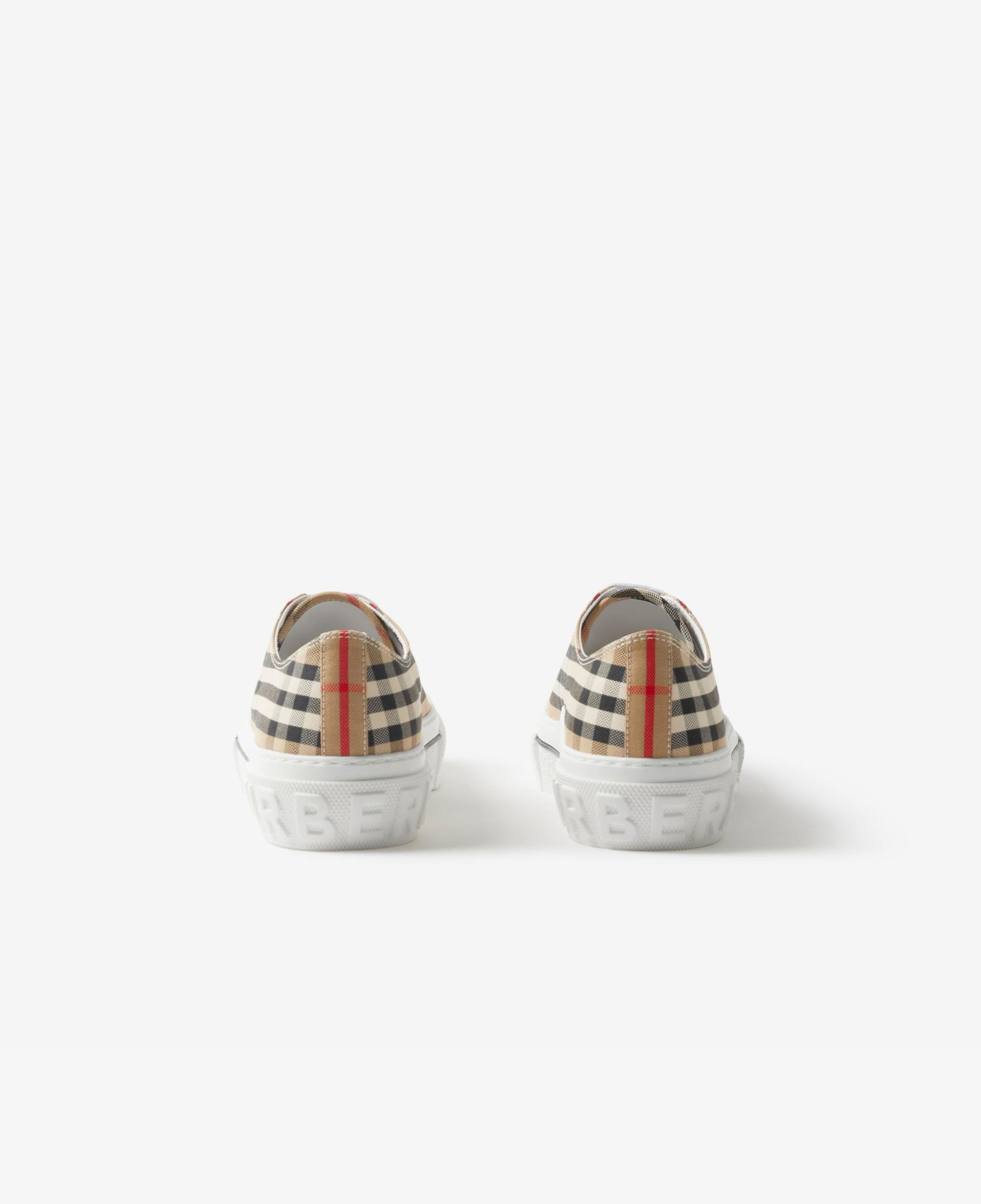 Burberry Check Cotton Kadın Bej Sneaker