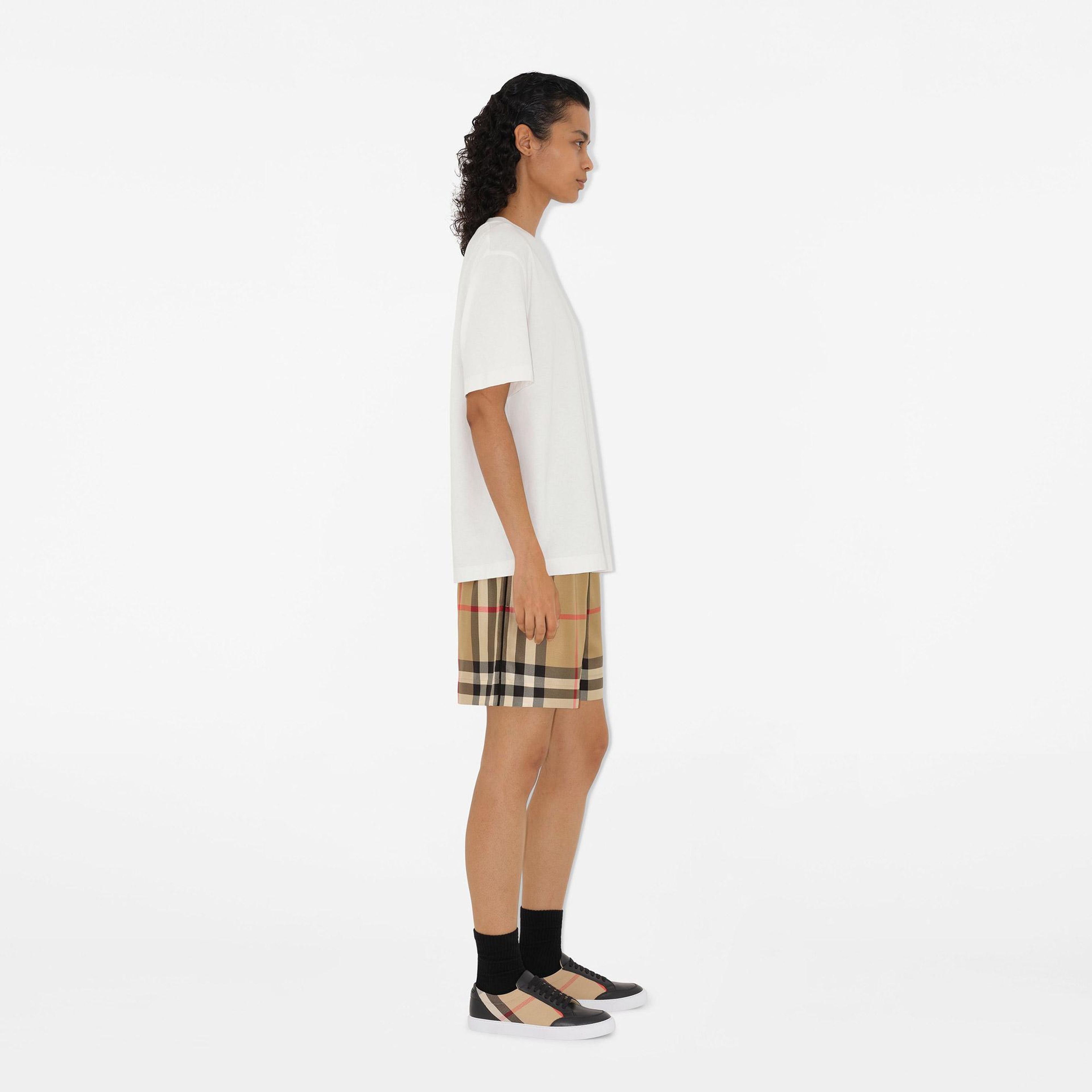 Burberry House Check and Leather Kadın Siyah Sneaker