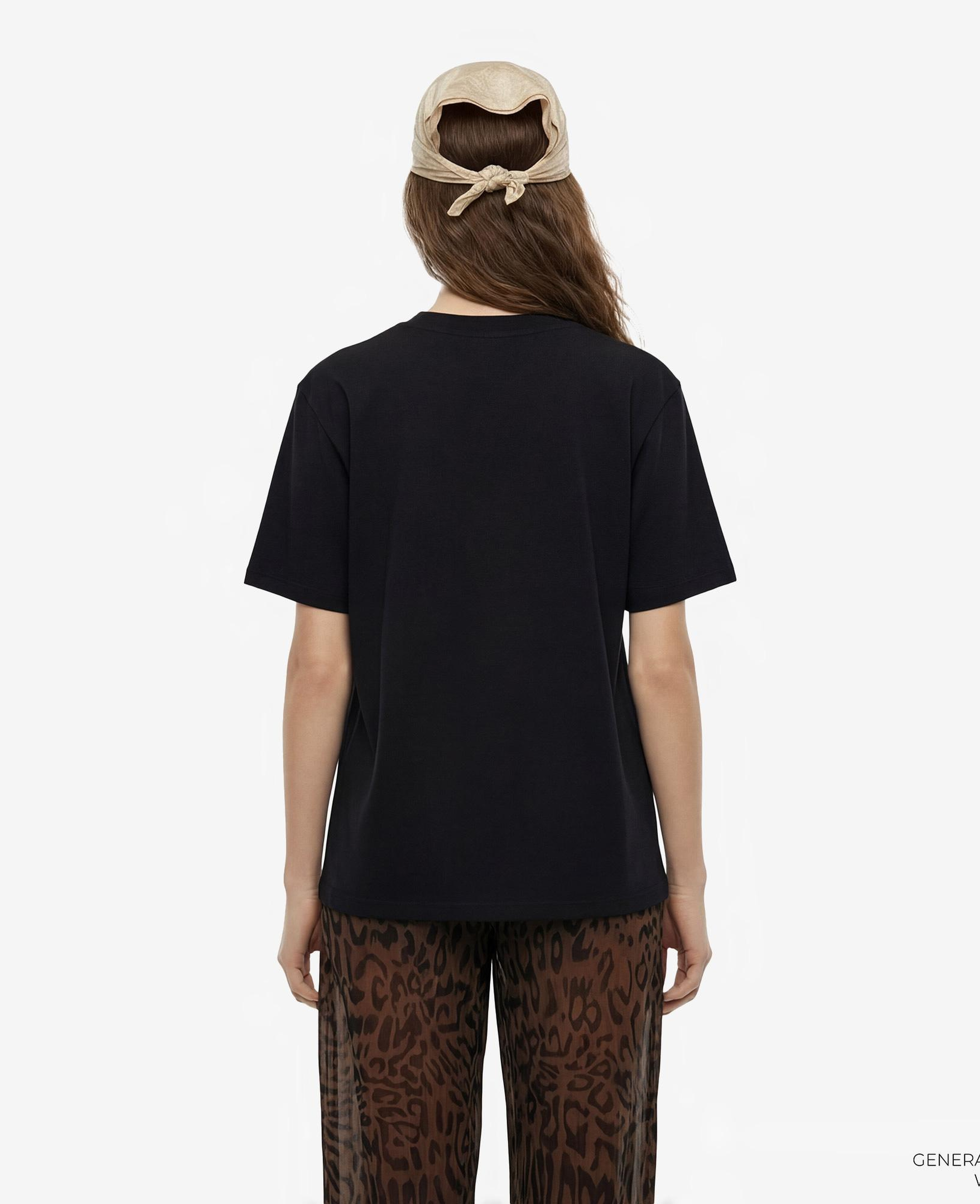 FashFed F İkonlu Unisex Siyah T-Shirt