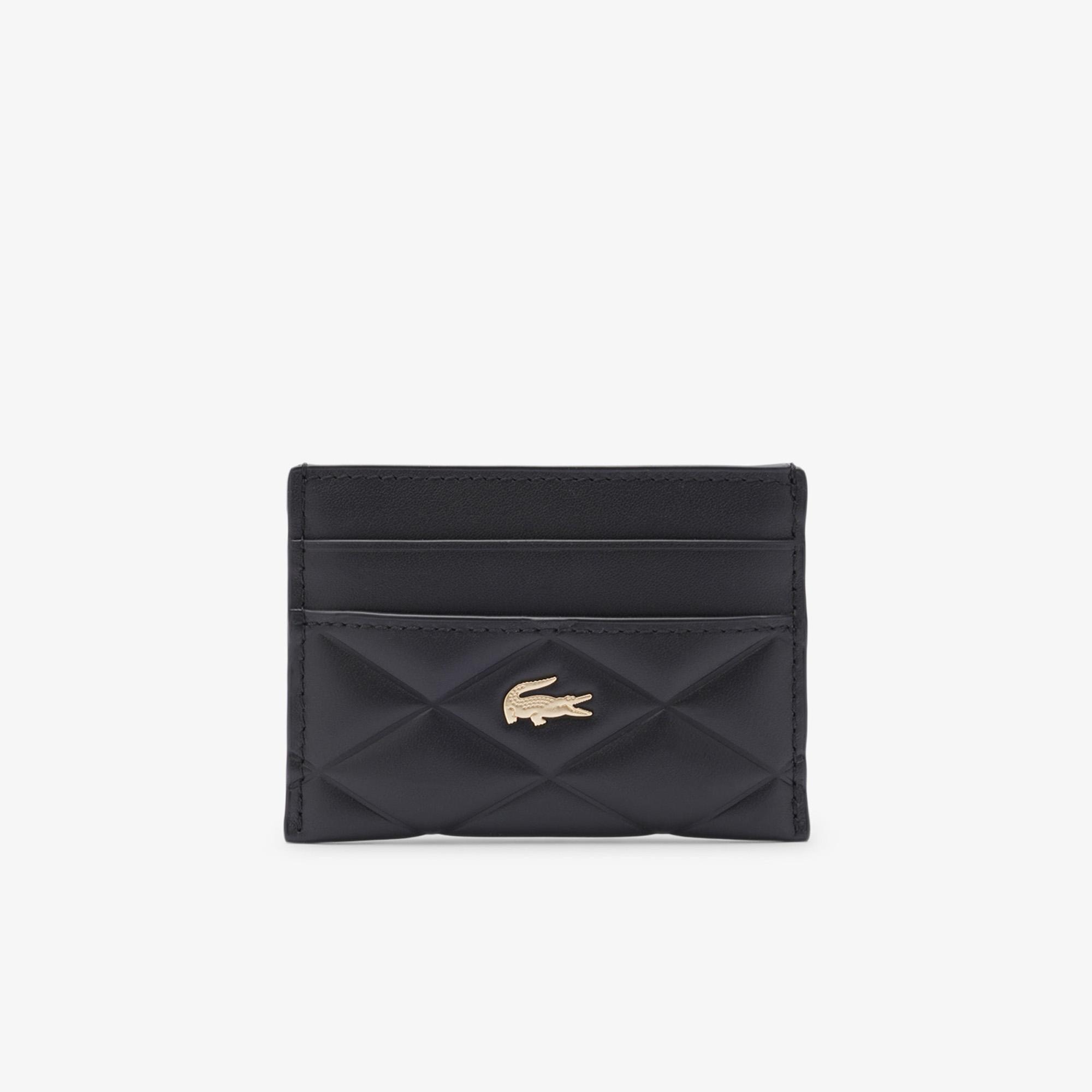 Lacoste Kadın Desenli Siyah Kartlık