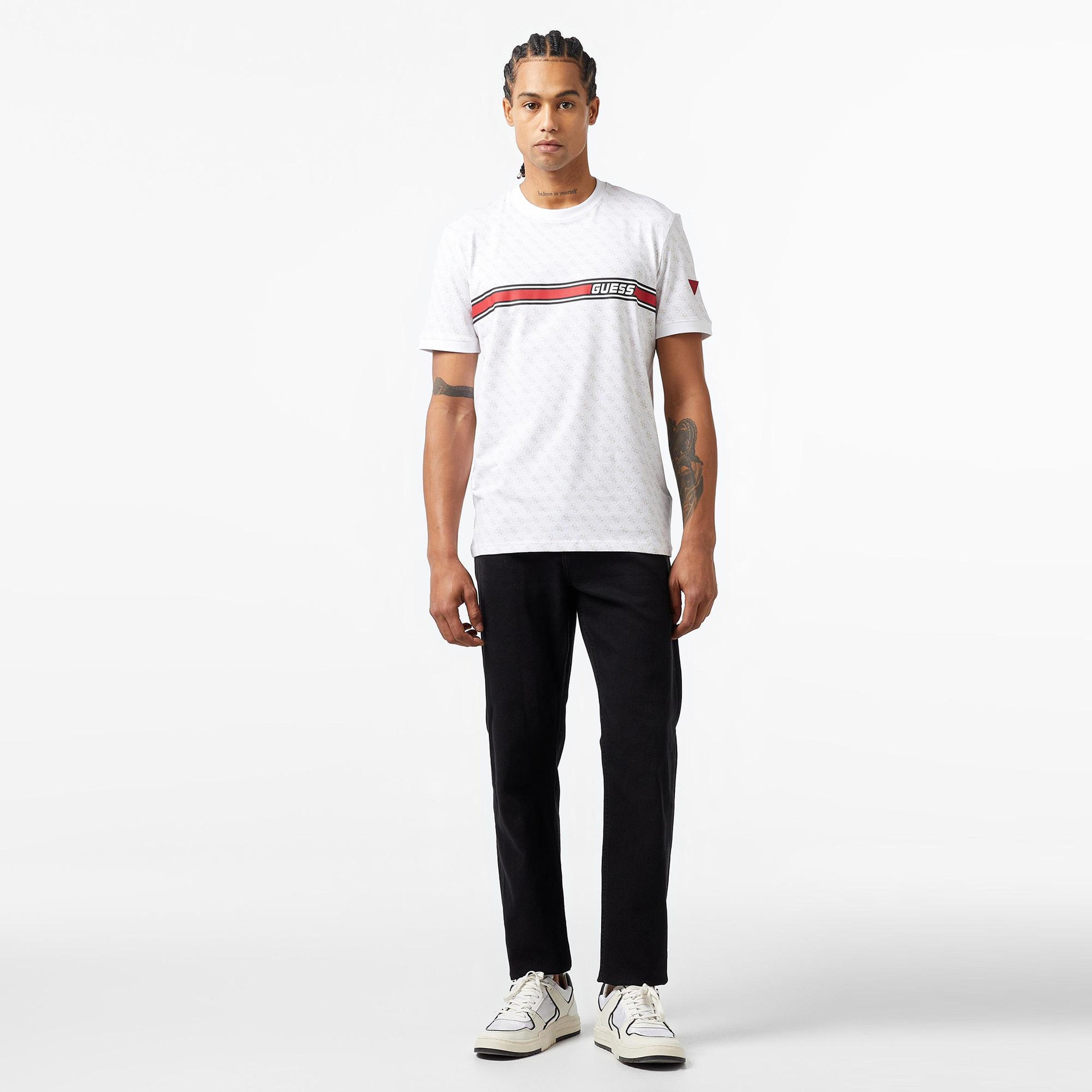 Guess Jamey Erkek Beyaz T-Shirt