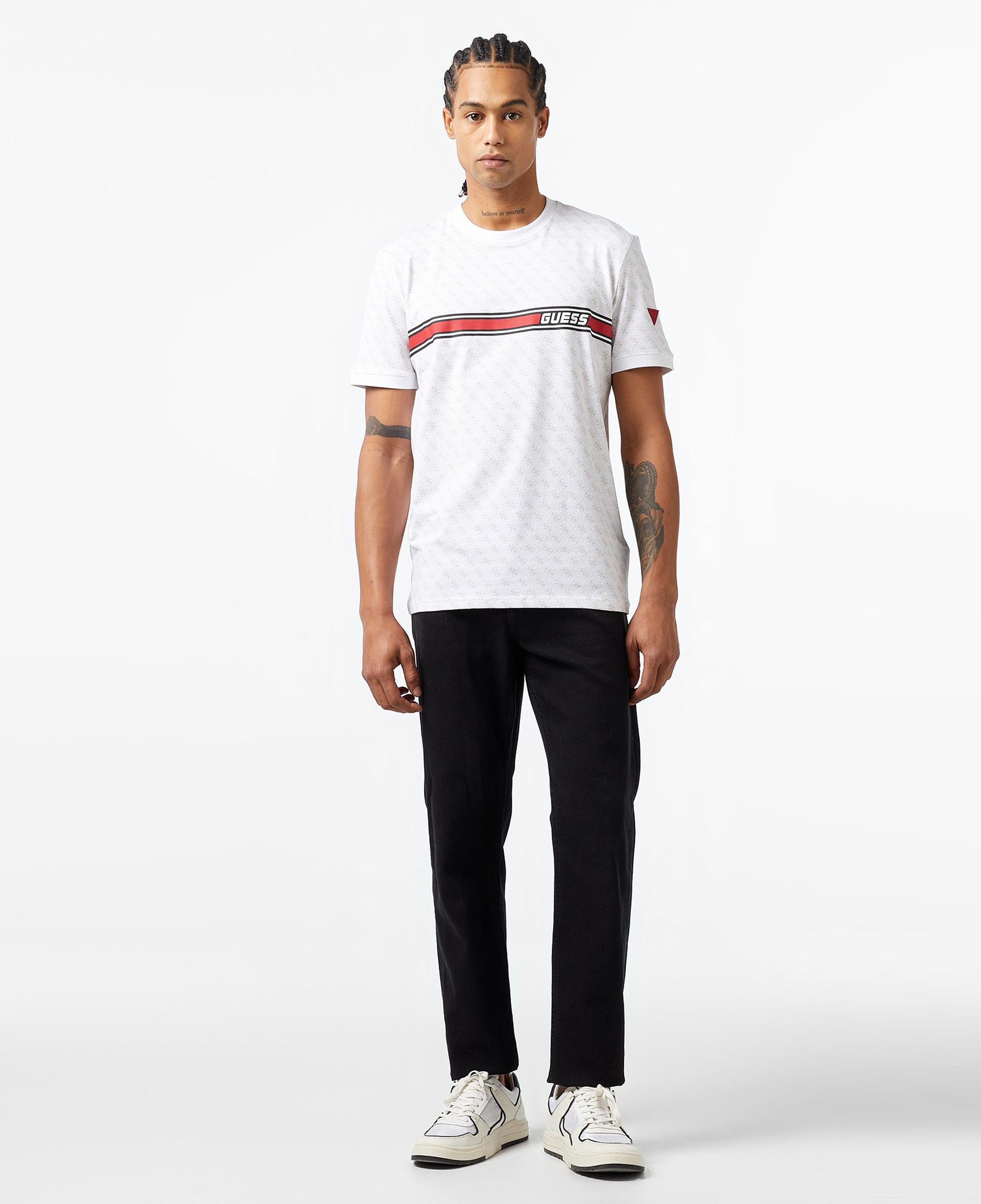 Guess Jamey Erkek Beyaz T-Shirt
