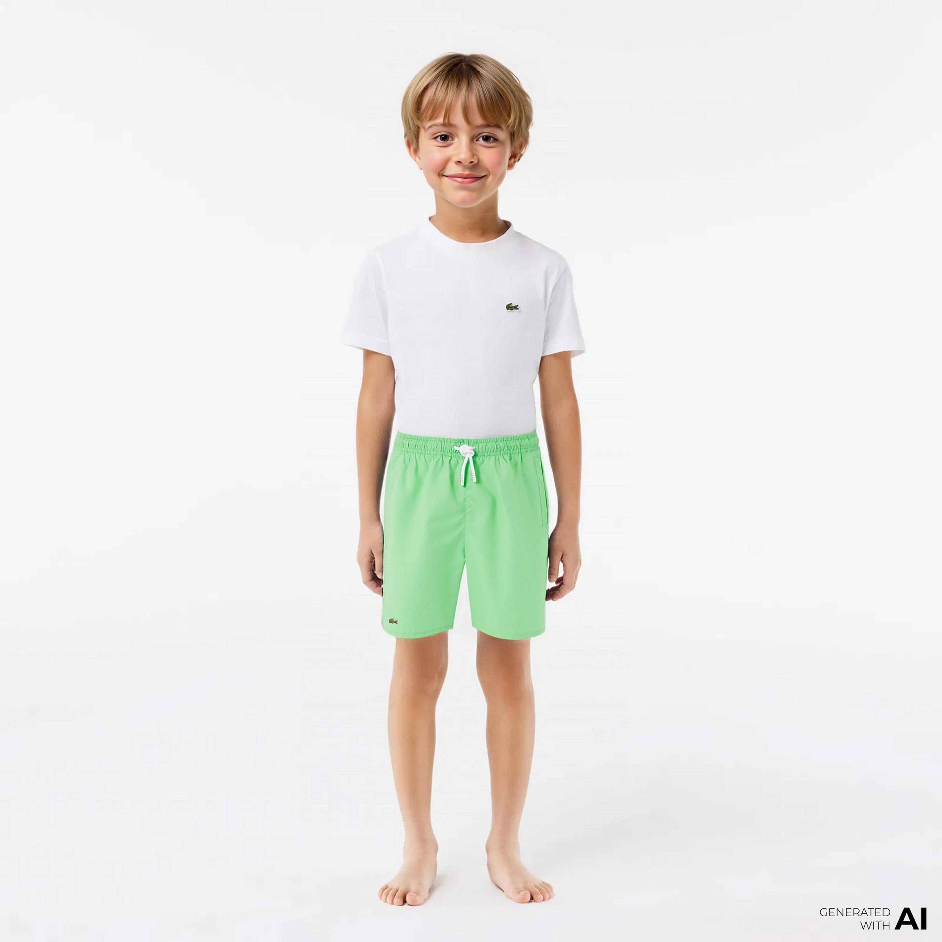 Lacoste Erkek Çocuk Mavi Deniz Şortu